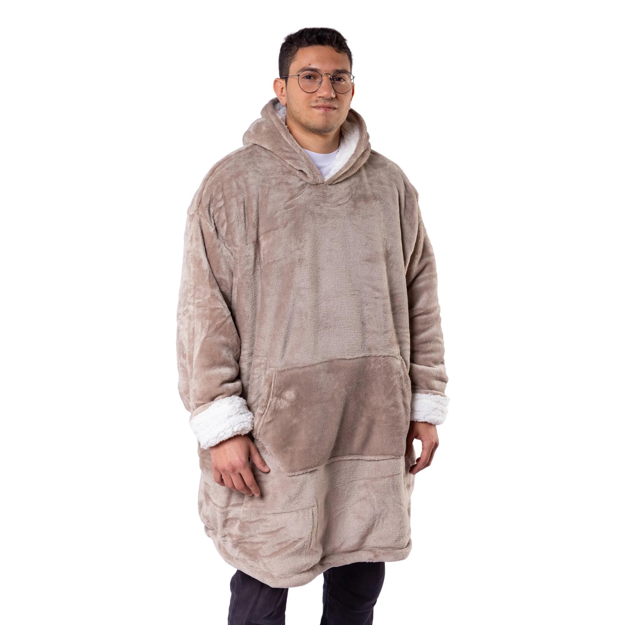 Oversized Sherpa Hoodie 2 sizes (Unisex)