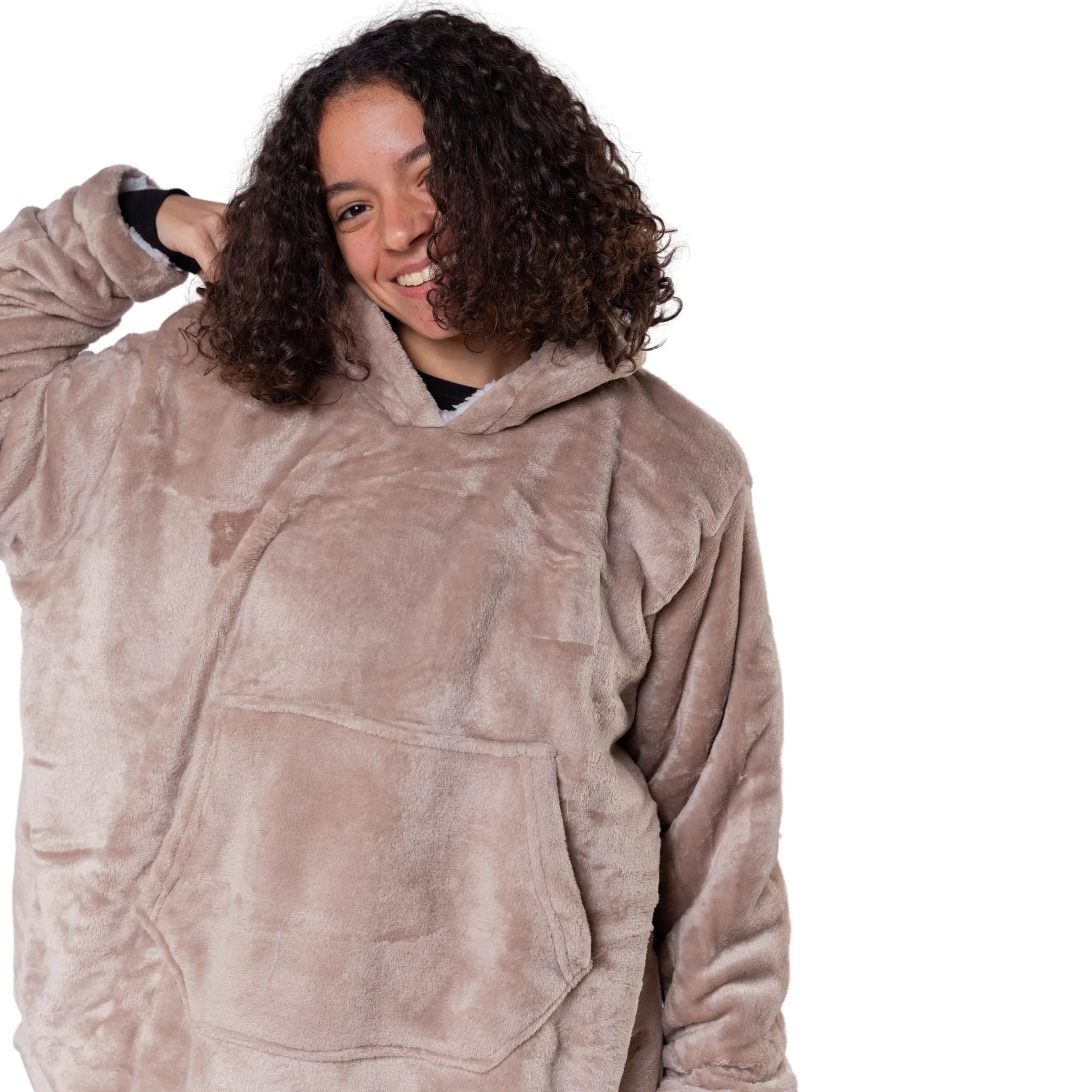 Oversized Sherpa Hoodie 2 sizes (Unisex)
