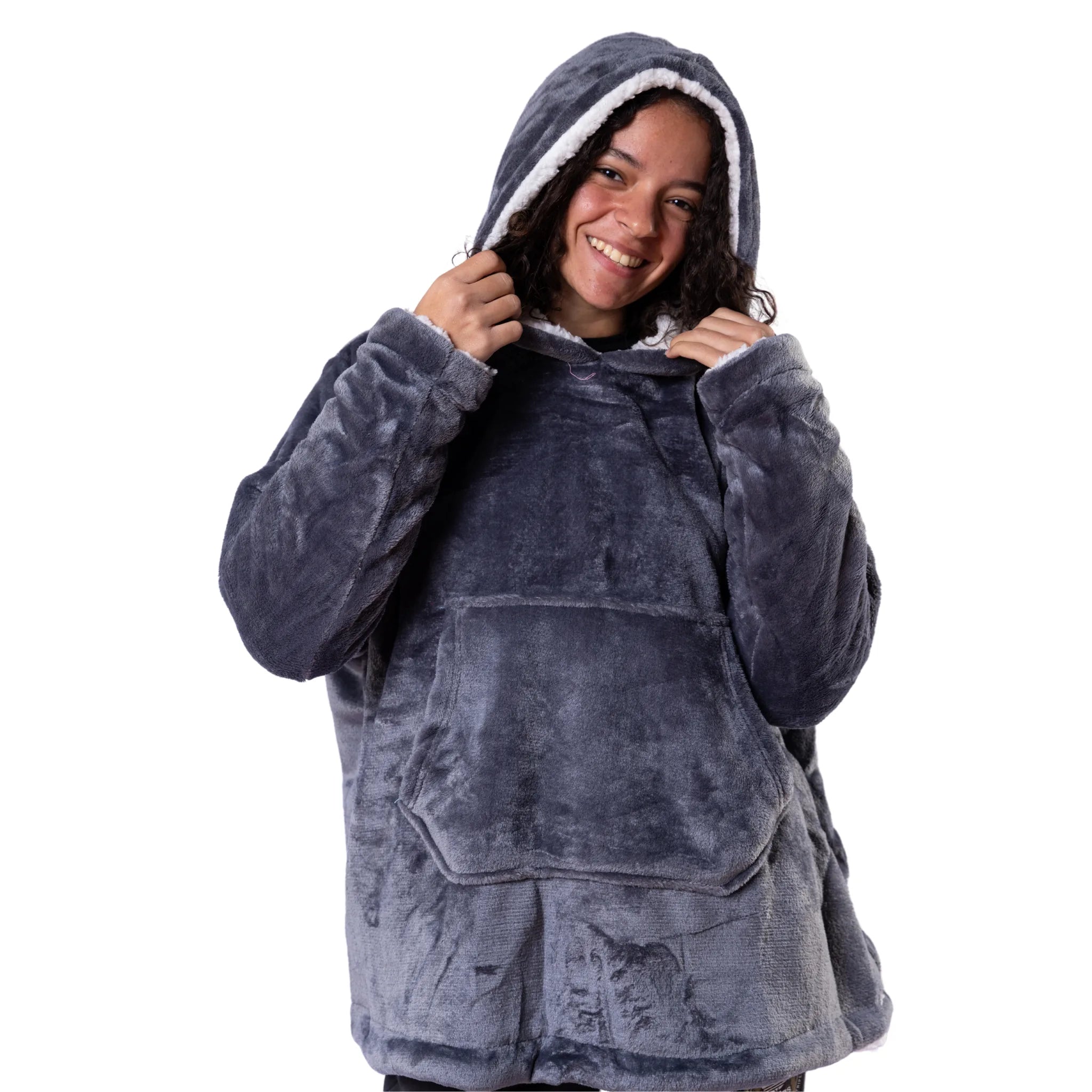 Oversized Sherpa Hoodie 2 sizes (Unisex)