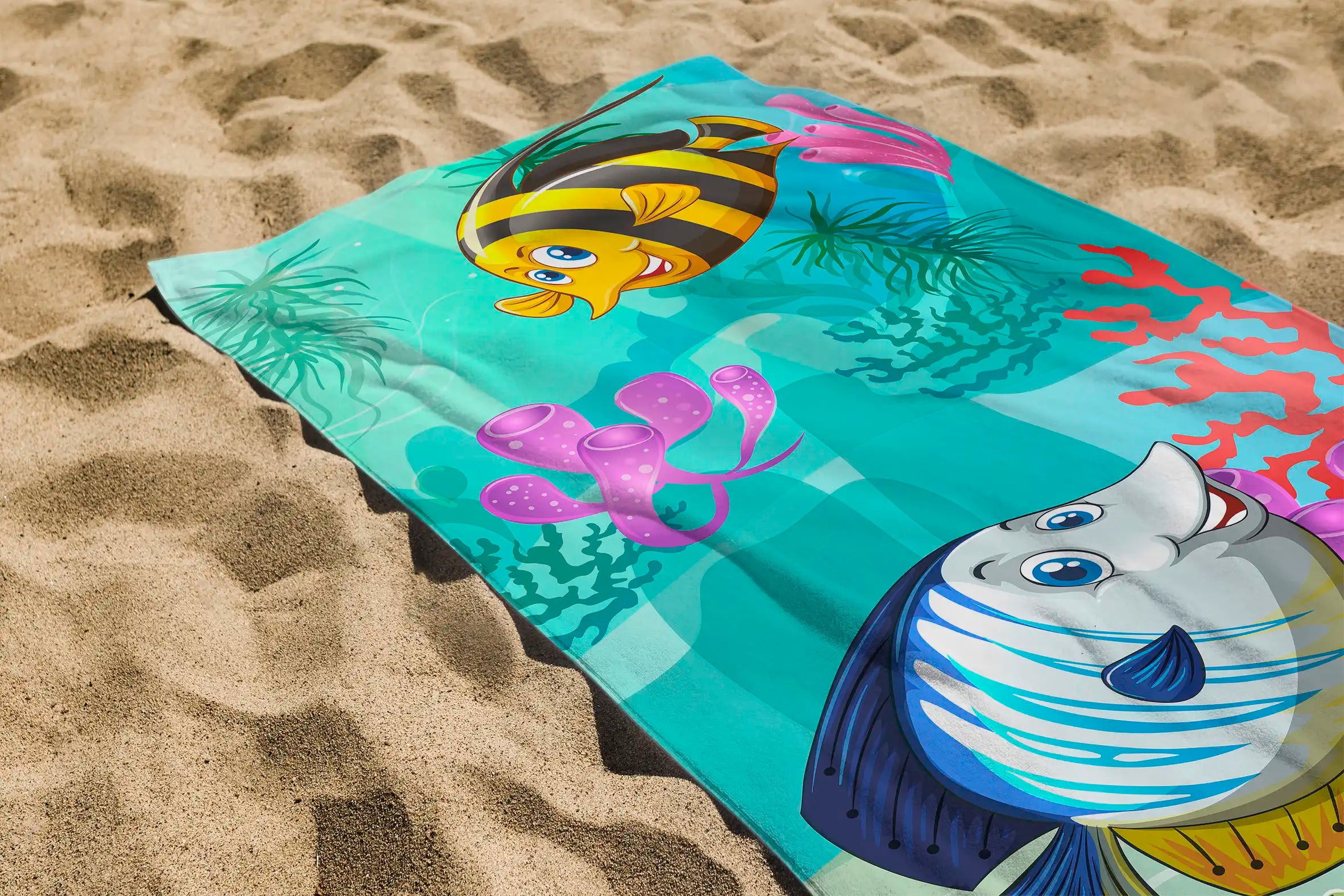 فوطة شاطئ (140x70 سم) - حجم جديد