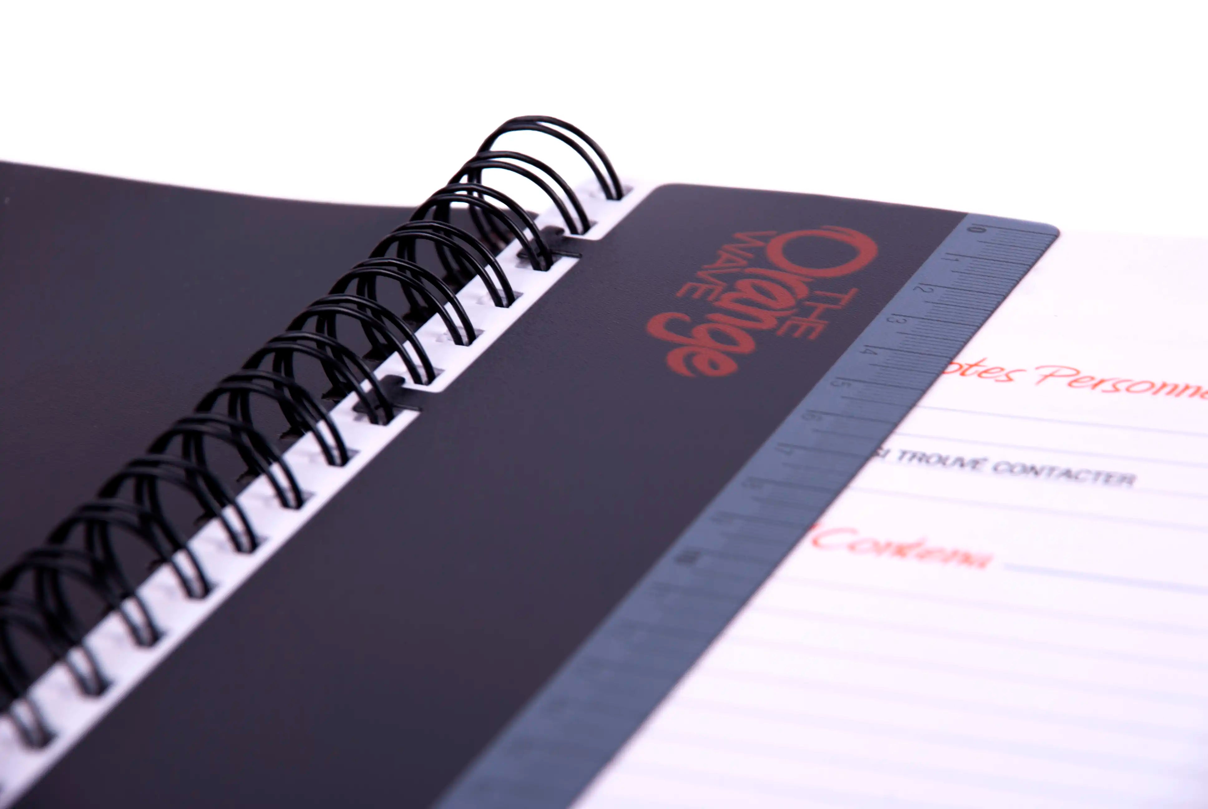 Orange Wave Notebook Seyes (1, 3, 5 Subjects)