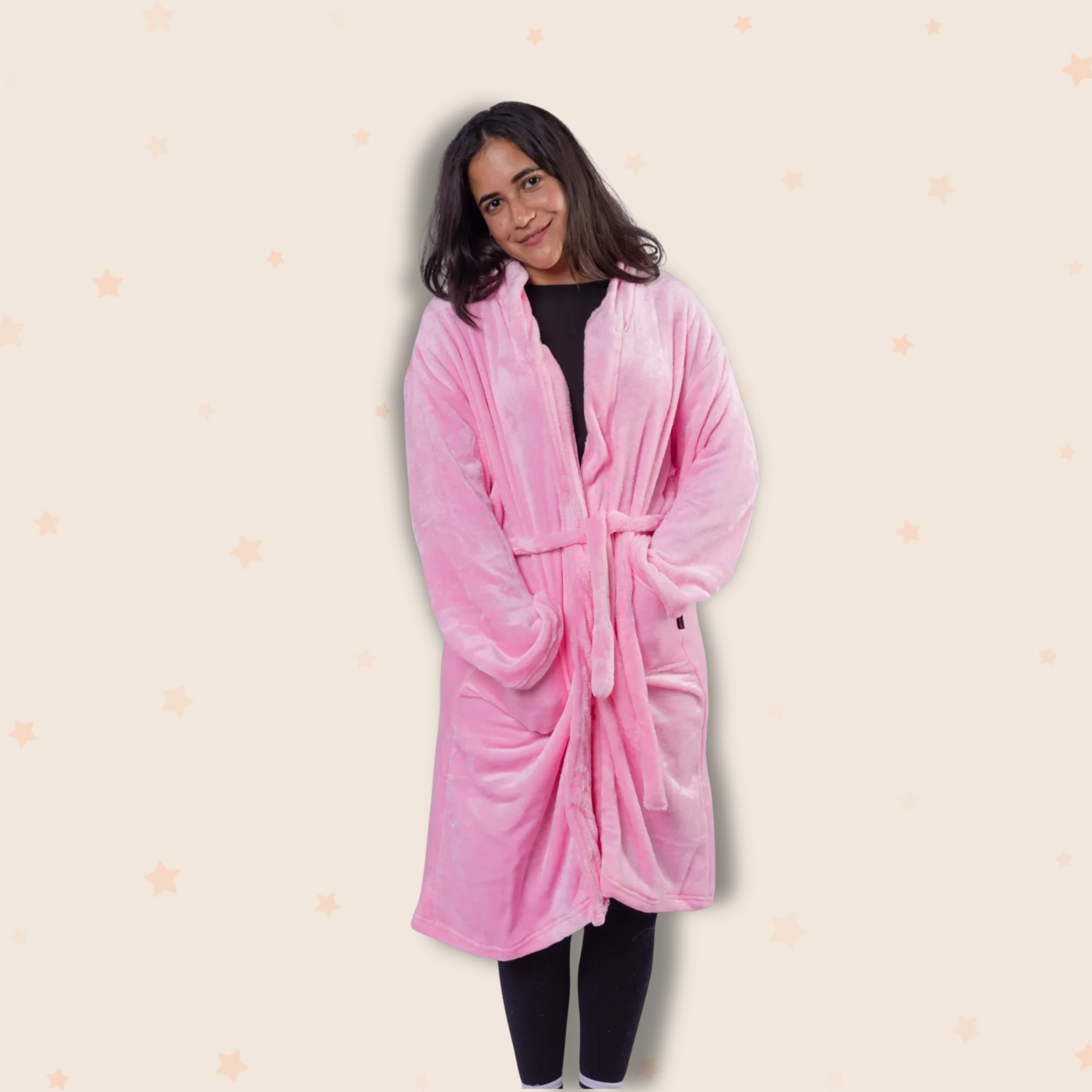Fleece Robe ( M , L , XL )