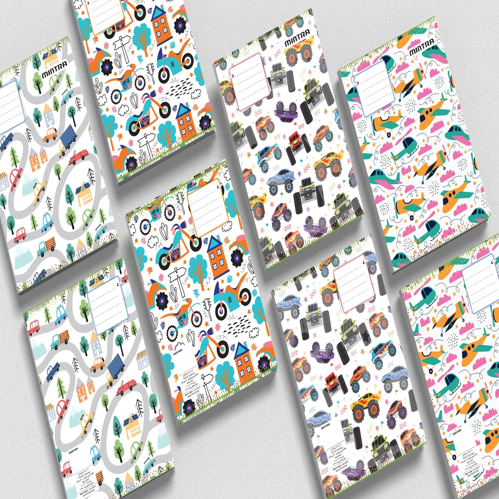 Stapled A5 Notebook 40 pages - English (Pack of 4) – Mintra Egypt