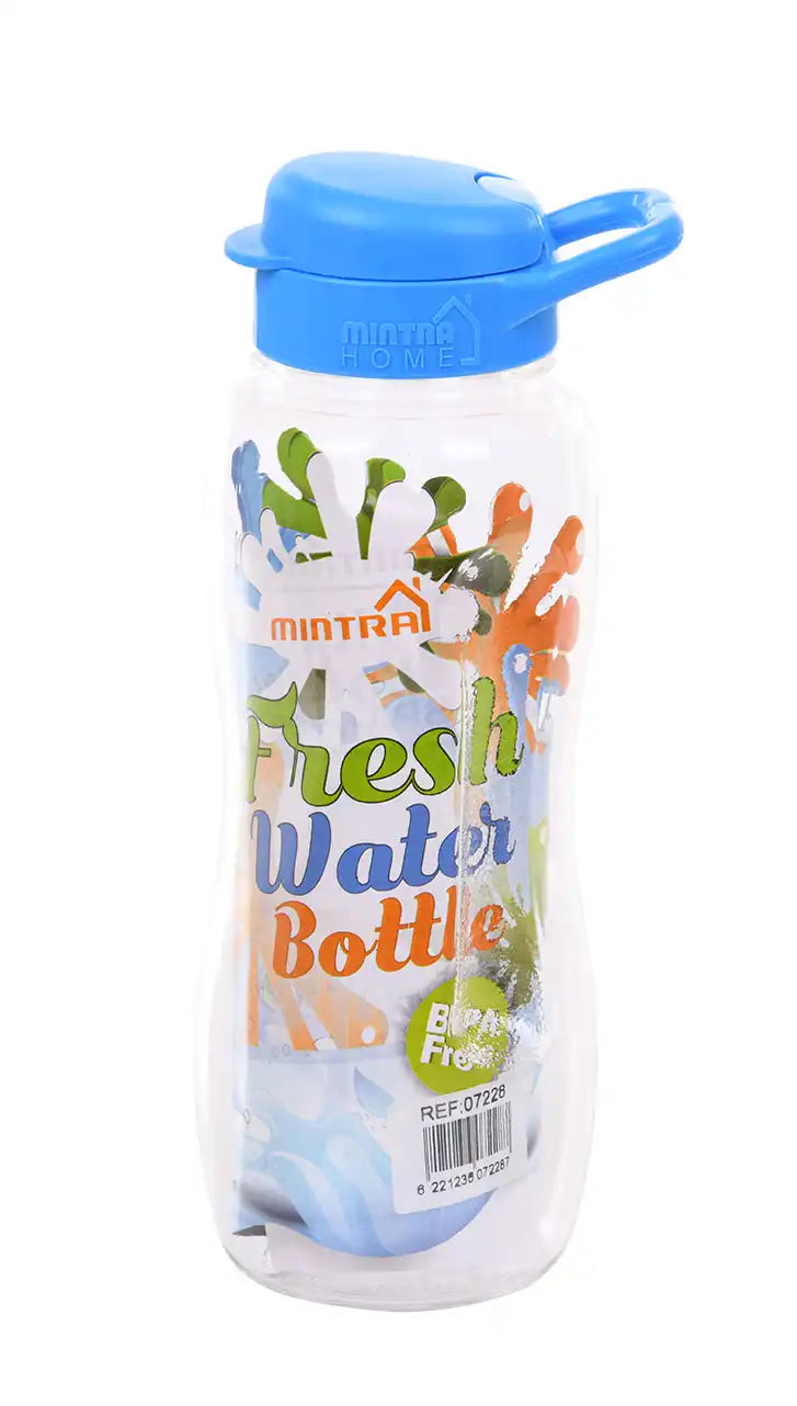 صورة منتج Mintra 1 L Transparent Water Bottle Blue