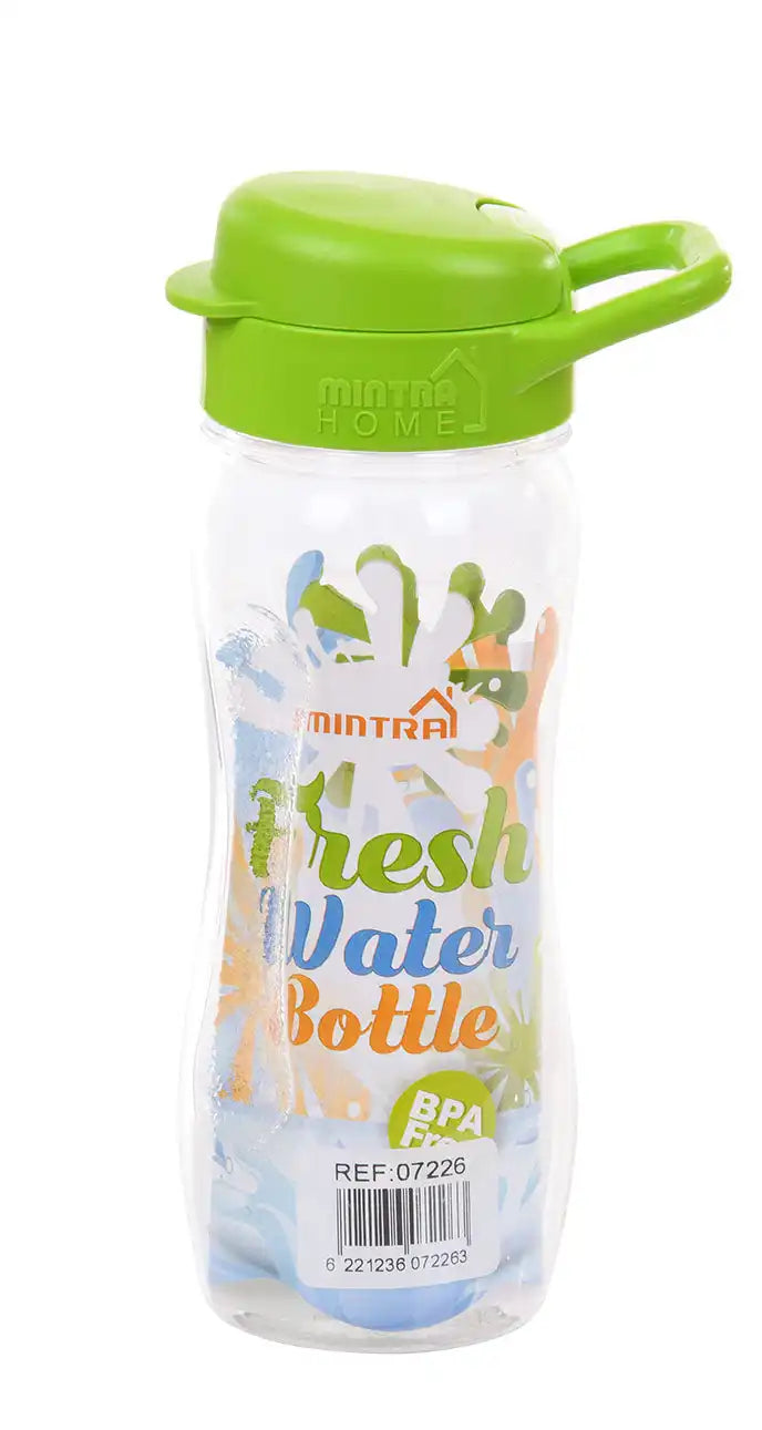صورة منتج Mintra 500 ml Transparent Water Bottle - (Kids size) Green
