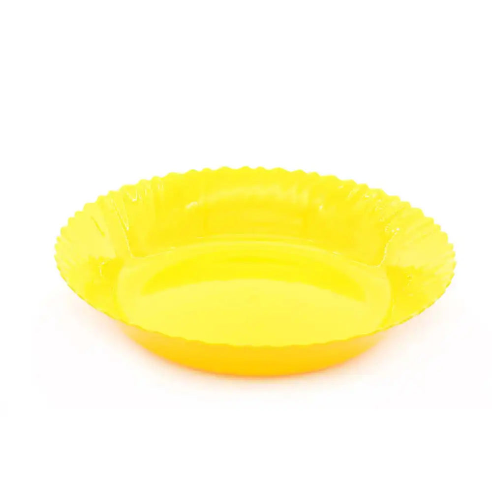 صورة منتج Mintra Curly Plastic Large Bowl Yellow