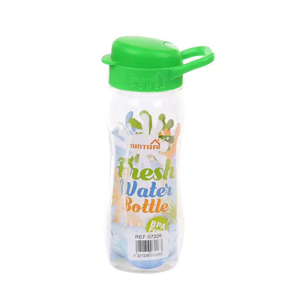 صورة منتج Mintra 500 ml Transparent Water Bottle - (Kids size) Neon Green