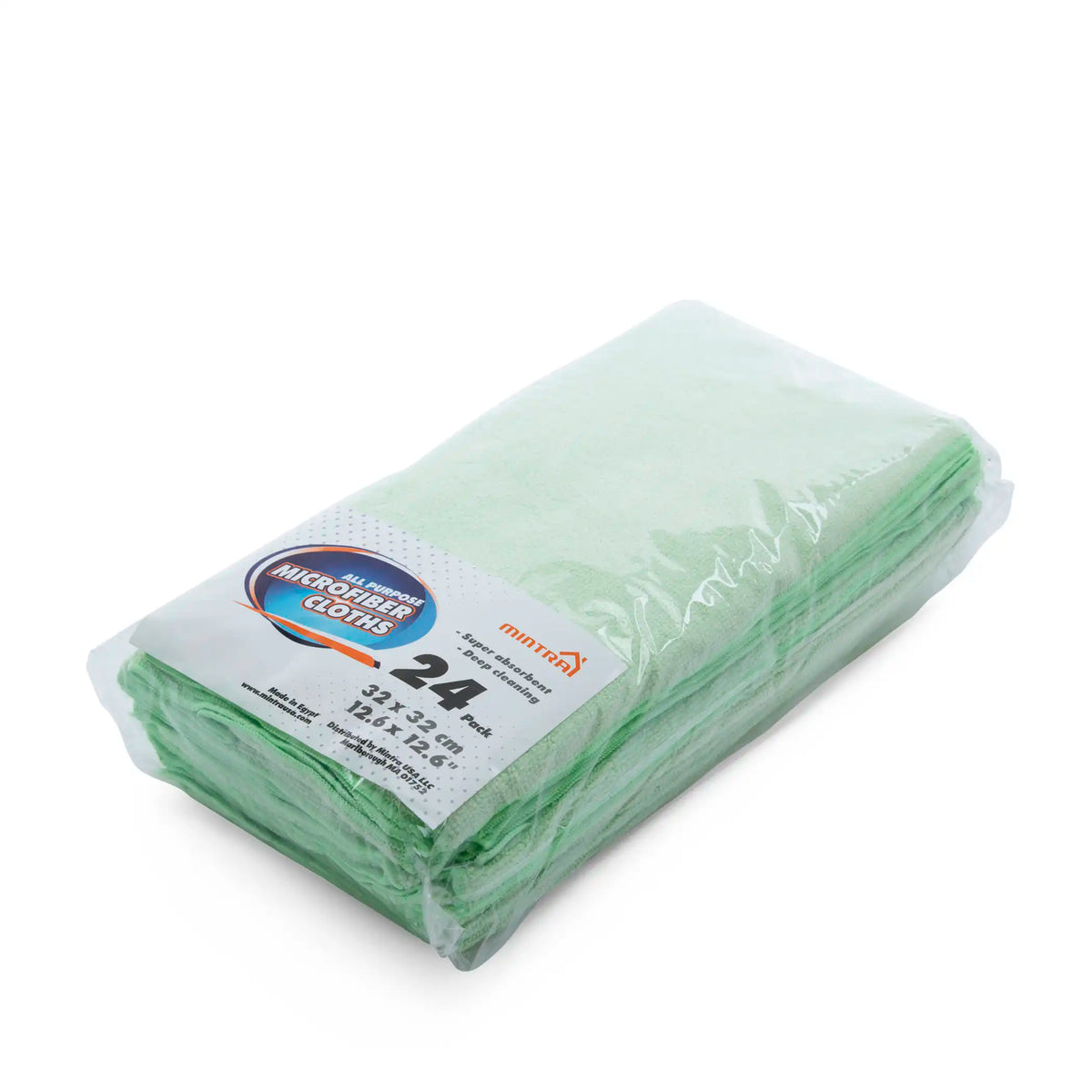 صورة منتج Mintra Multi Purpose Microfiber Cleaning Towel (Green) Pack of 24