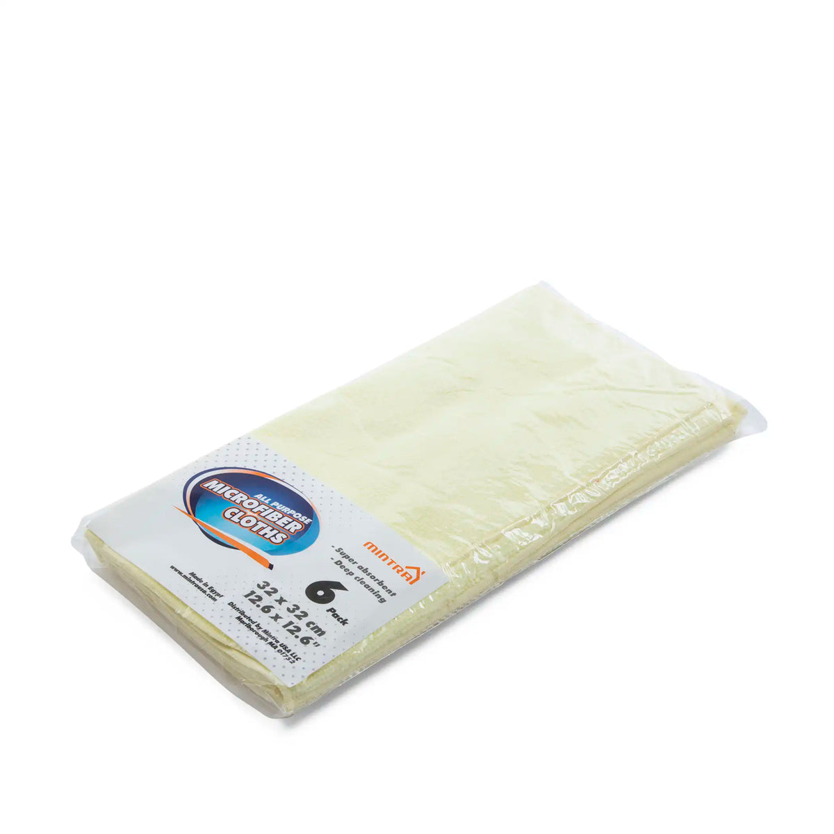 صورة منتج Mintra Multi Purpose Microfiber Cleaning Towel (Yellow) Pack of 6