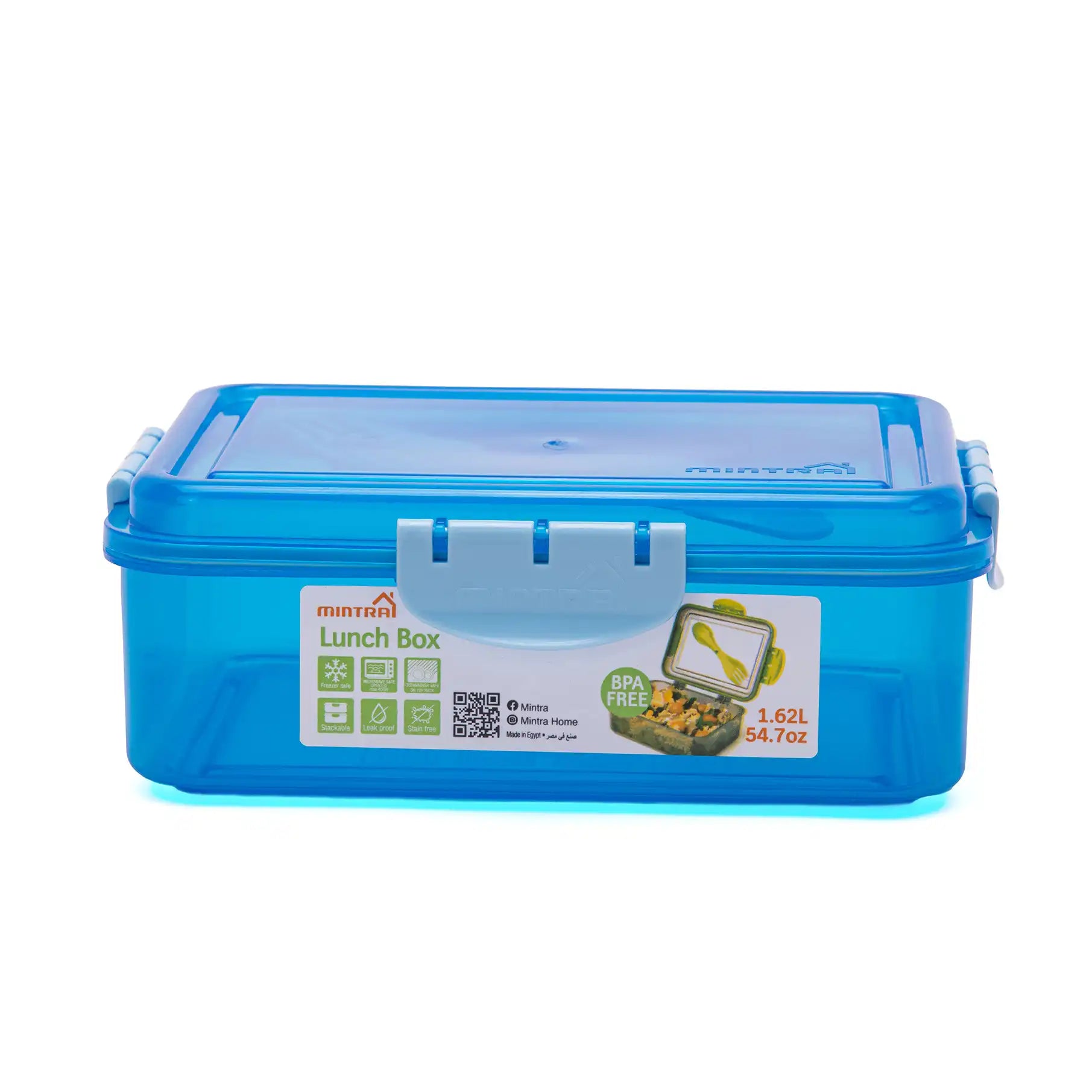 1.6 L Lunch Box with Lock (with Fork & Spoon)
