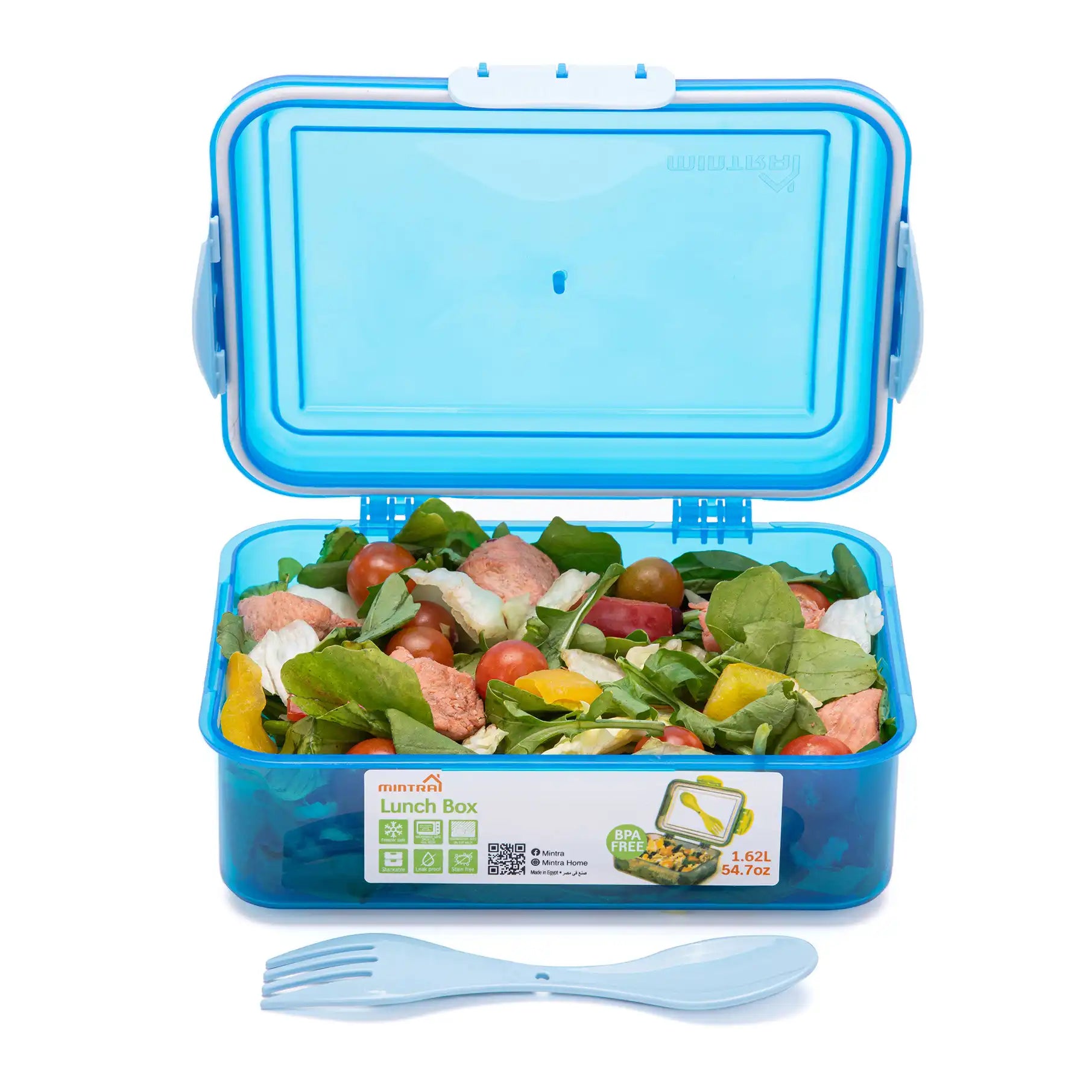 1.7 L Lunch Box with Lock (with Fork & Spoon)