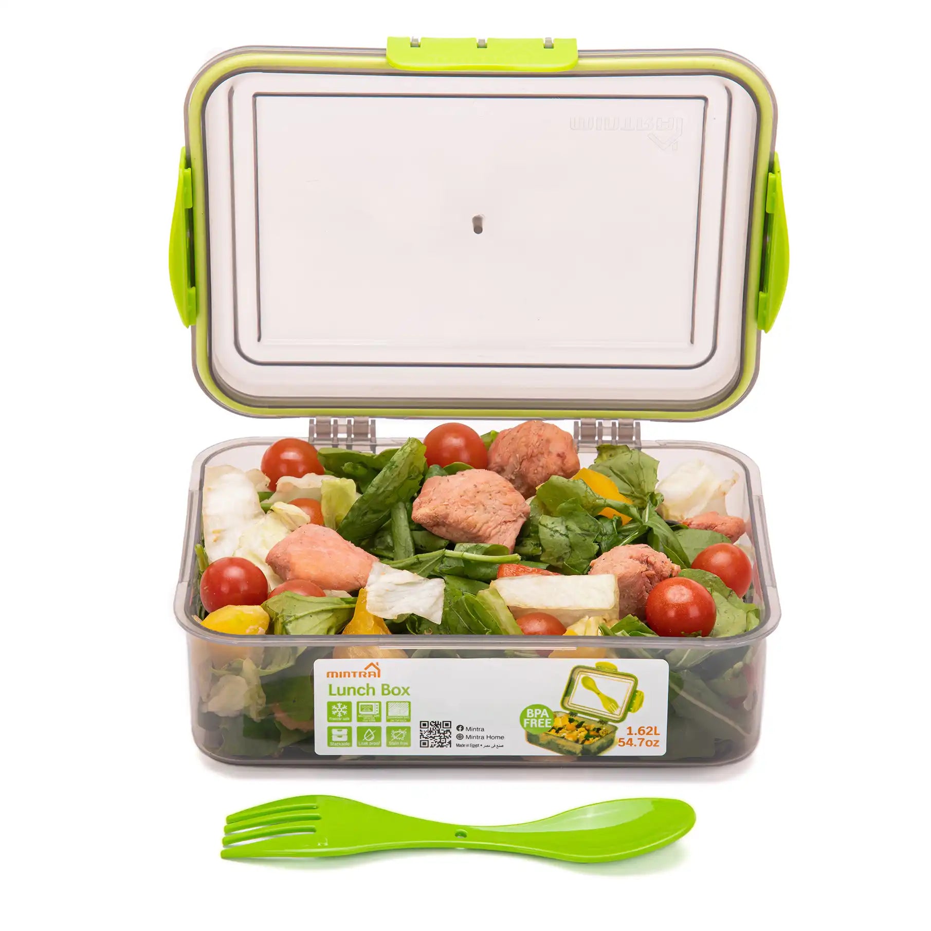 1.7 L Lunch Box with Lock (with Fork & Spoon)
