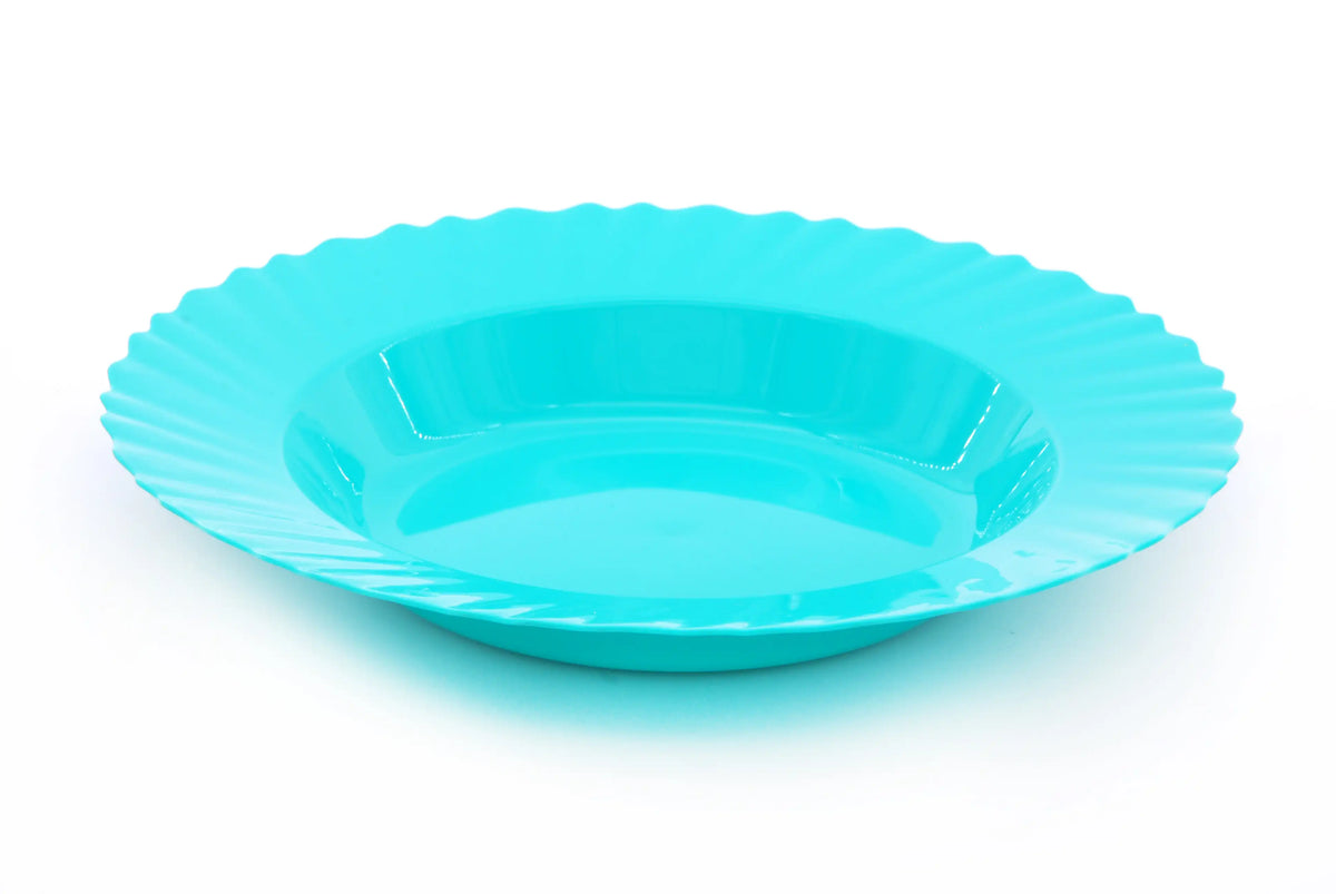 صورة منتج Mintra Curly Plastic Deep Plate ( 4 Pack ) Turquoise