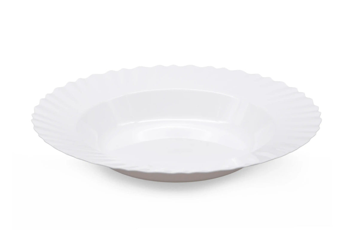 صورة منتج Mintra Curly Plastic Deep Plate ( 4 Pack ) White