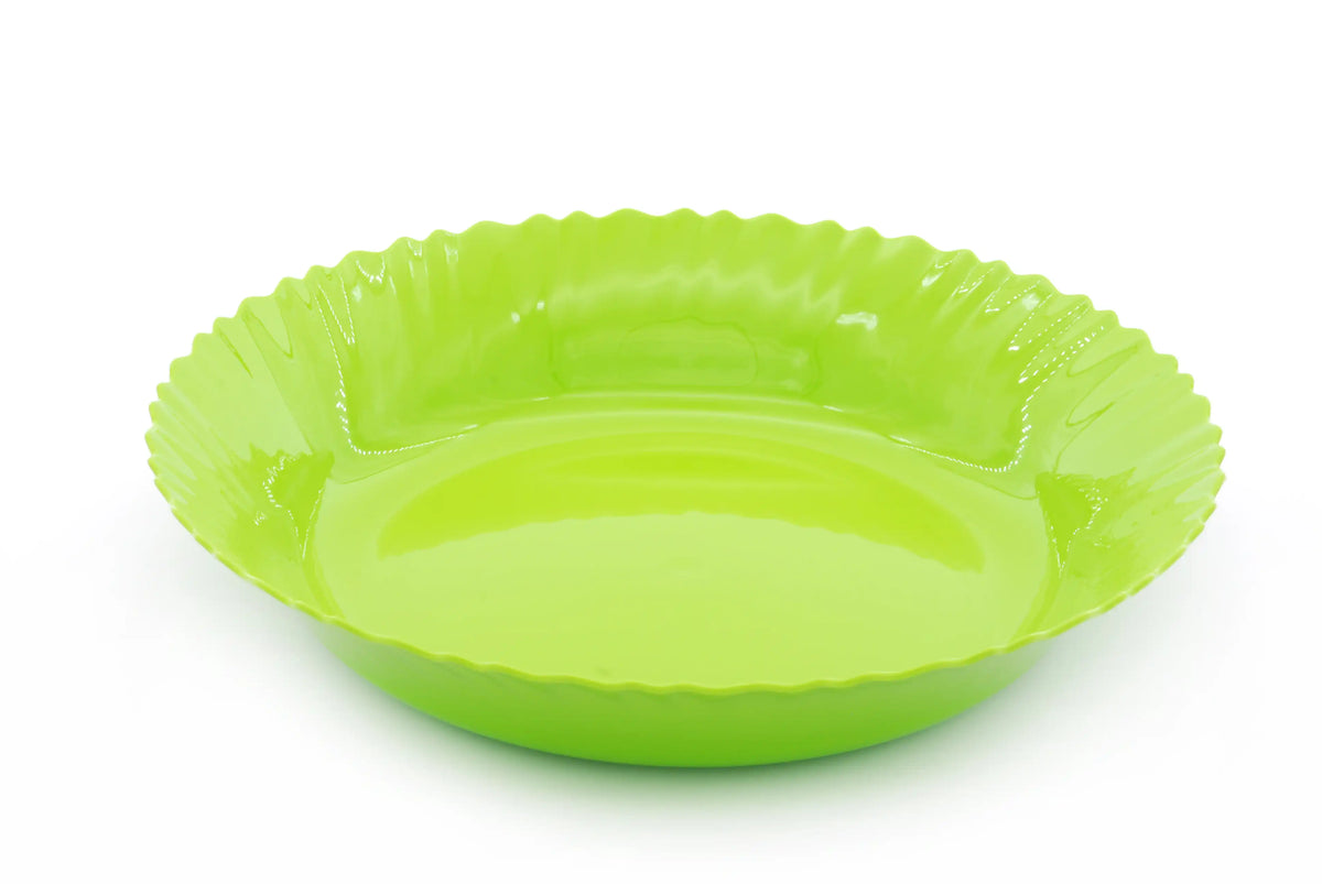 صورة منتج Mintra Curly Plastic Large Bowl Green
