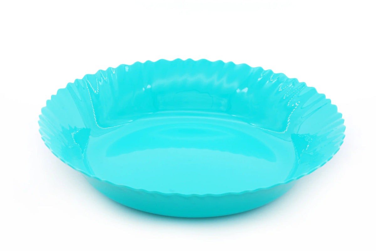 صورة منتج Mintra Curly Plastic Large Bowl Turquoise