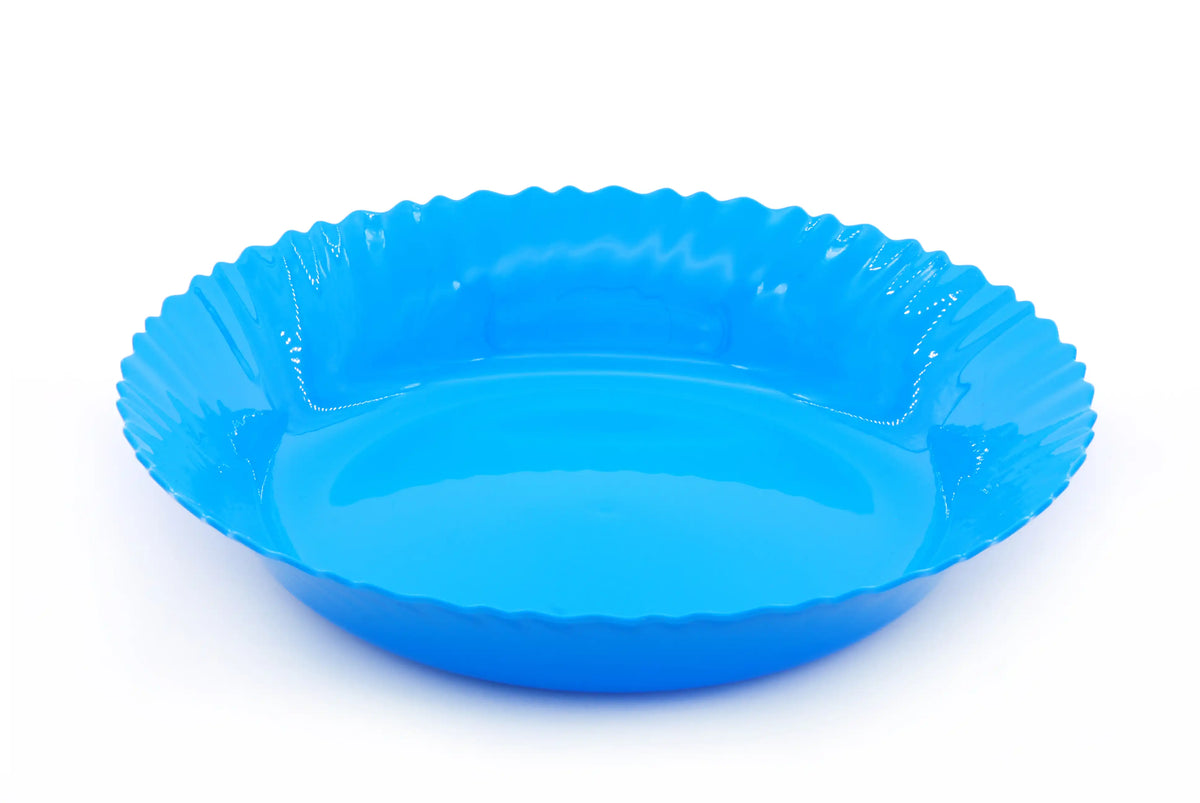 صورة منتج Mintra Curly Plastic Large Bowl Blue