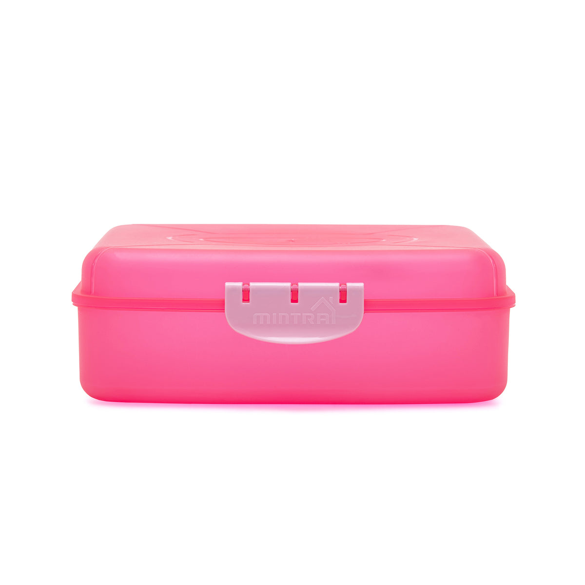 صورة منتج Mintra Frosted Lunch Box 1.4L (with Fork & Spoon) Red