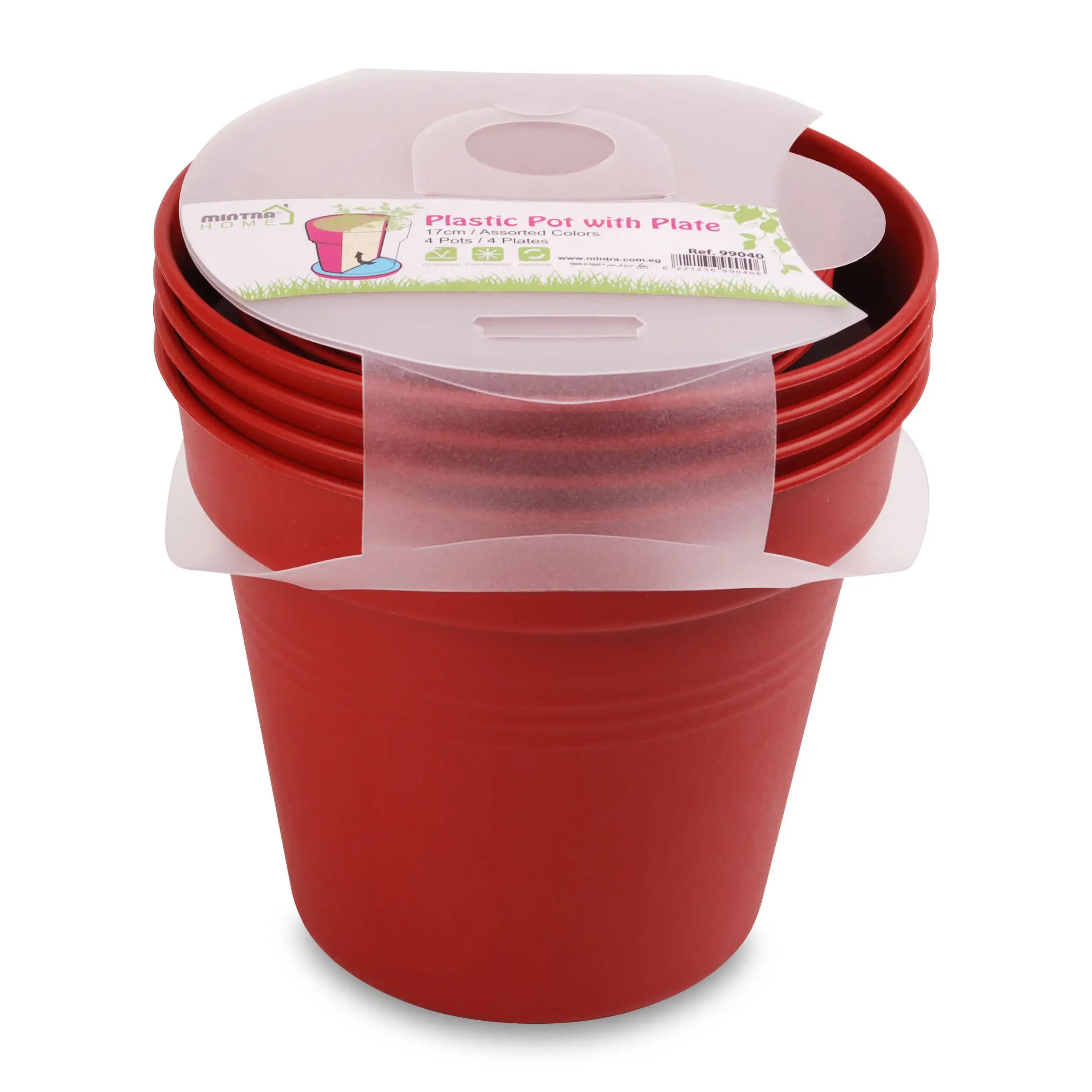 Round Pot 13 cm (Pack of 4)