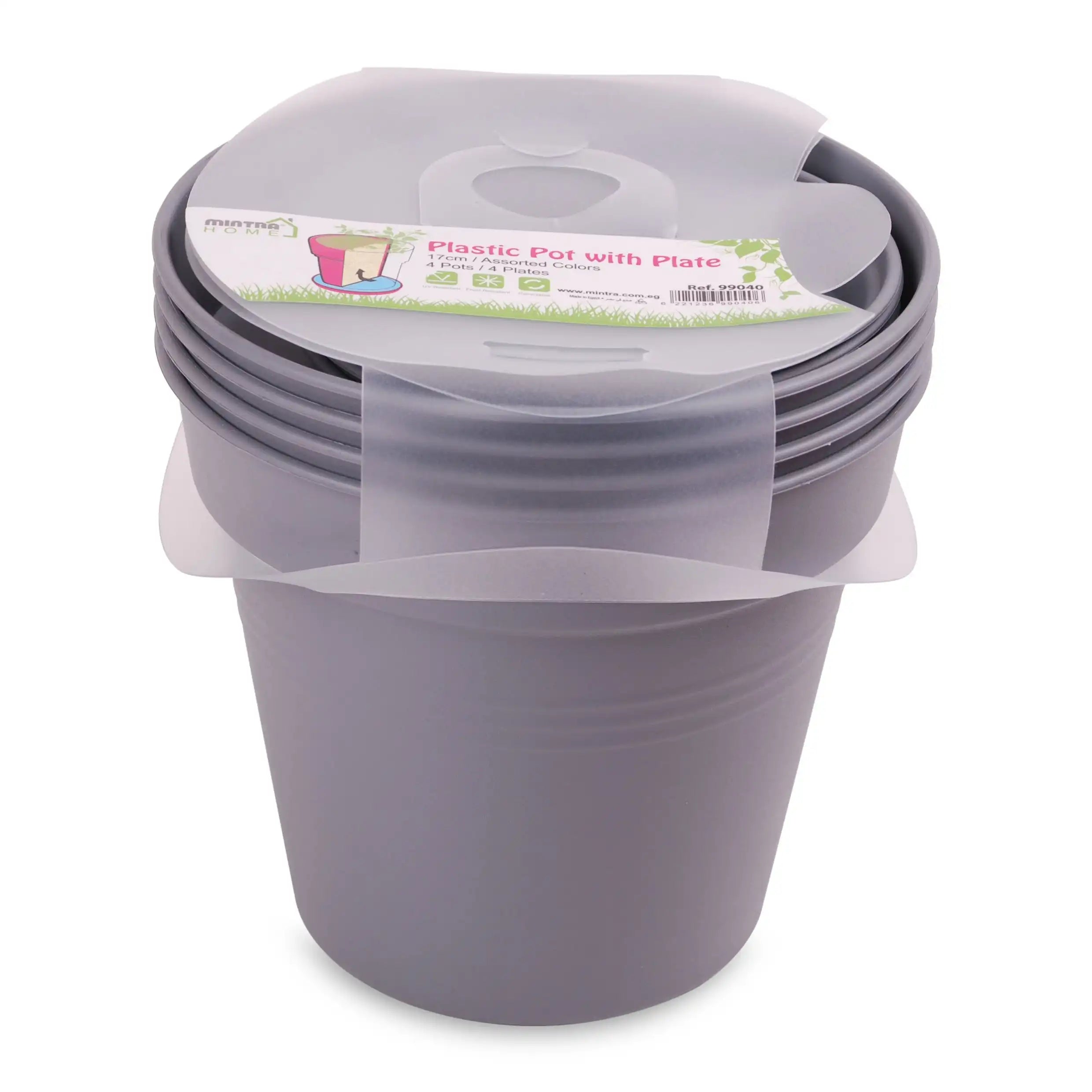 Round Pot 17cm (Pack of 4)