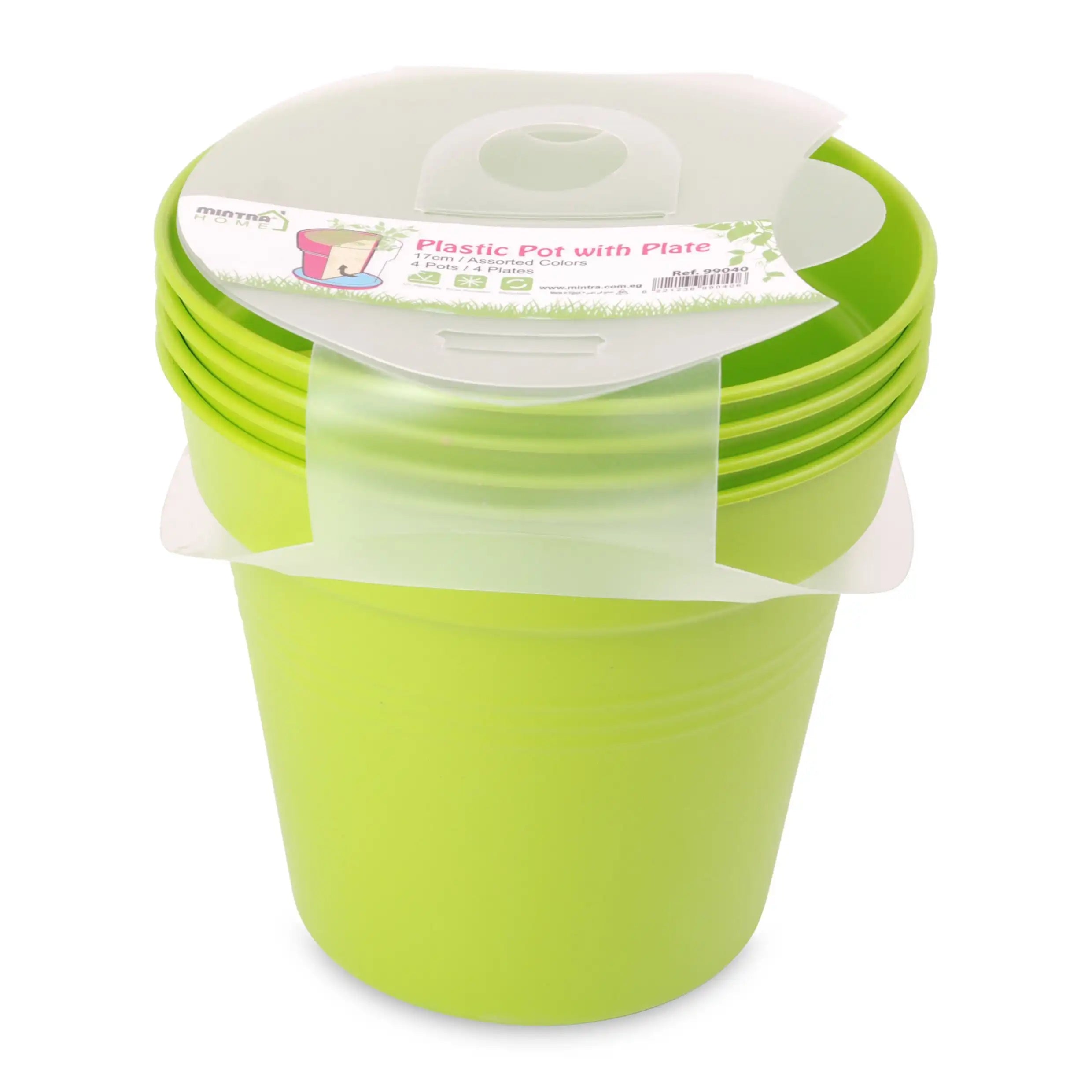 Round Pot 17cm (Pack of 4)