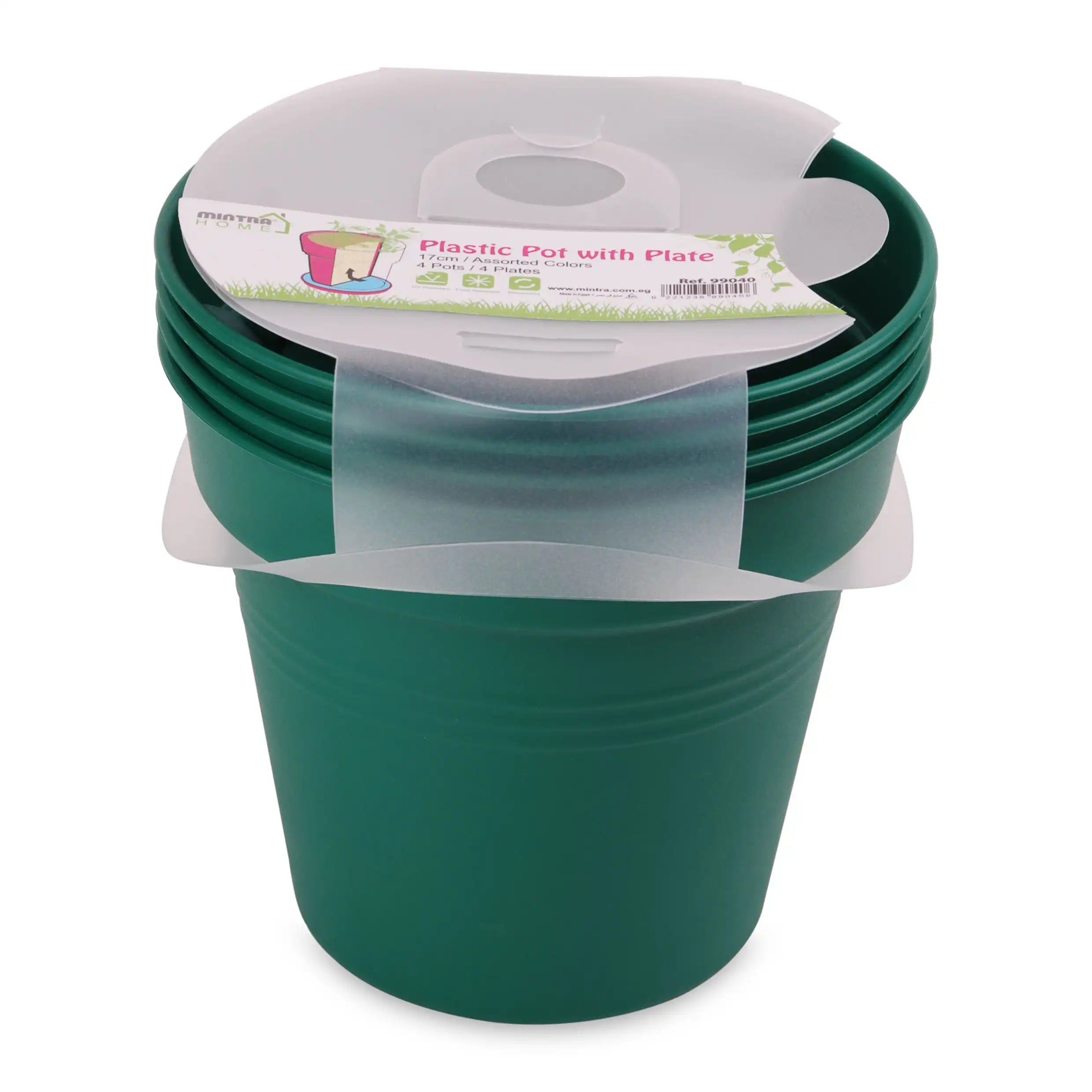 Round Pot 17cm (Pack of 4)