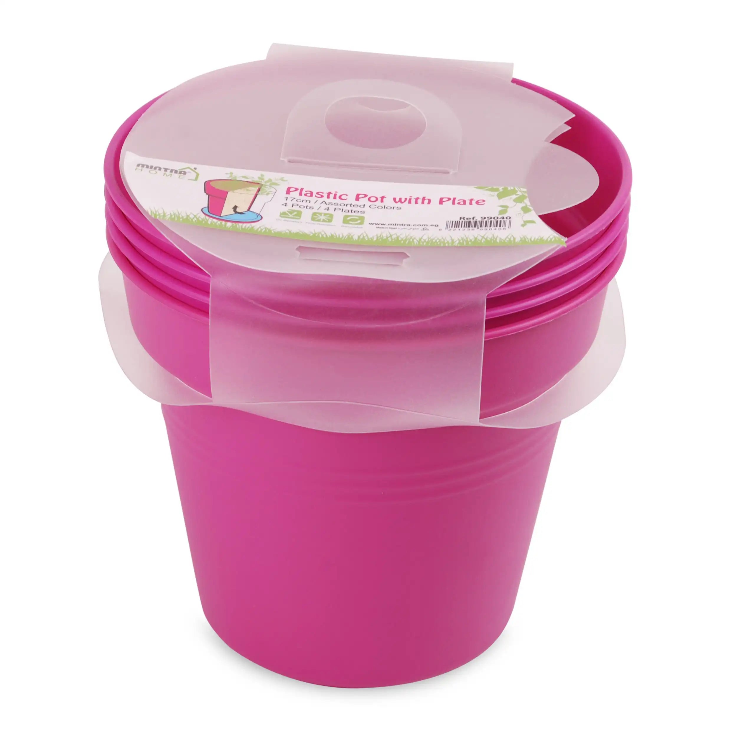 Round Pot 17cm (Pack of 4)