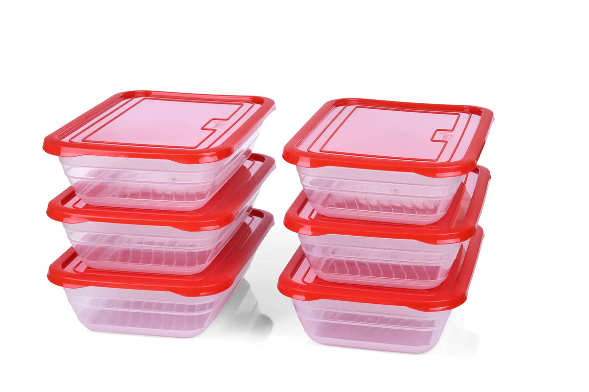 صورة منتج Mintra Fridge Storage Container 2.3 L (pack of 3) Red