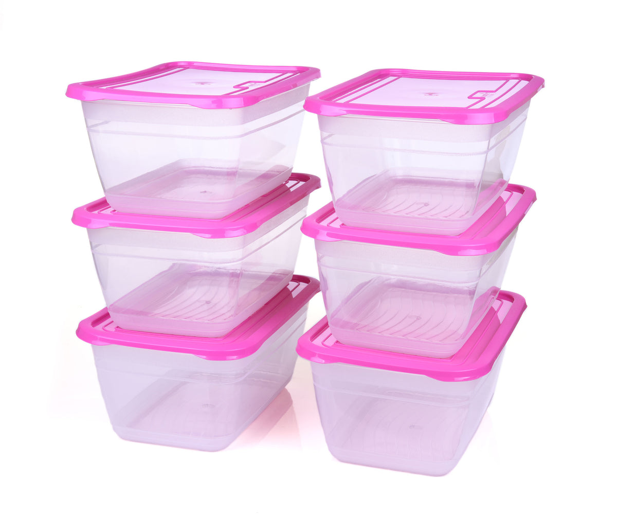 صورة منتج Mintra Fridge Storage Container 4 L (pack of 3) Fuchsia