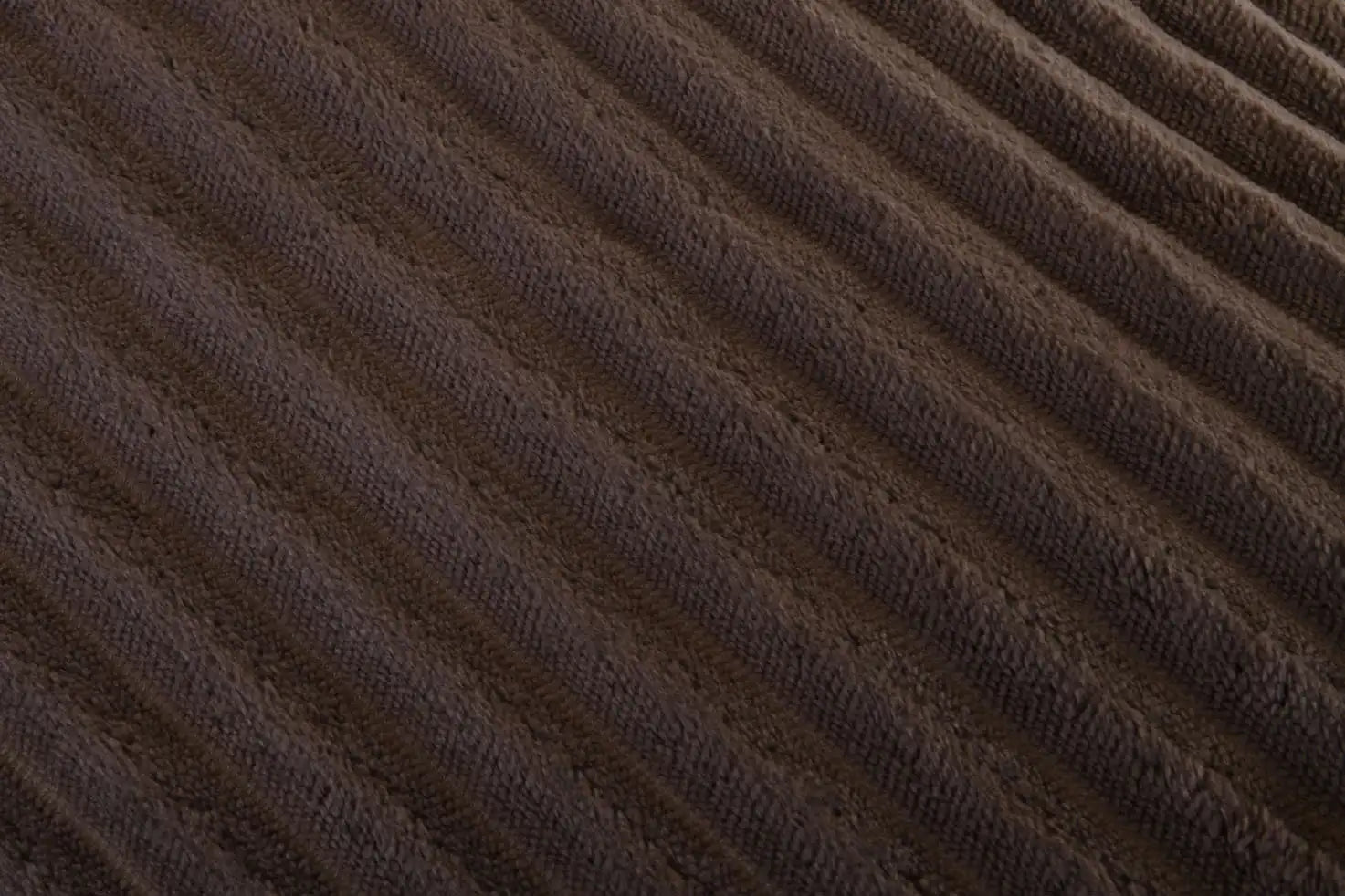 بطانية مخططة من المايكروفايبر/الشيربا مزدوجة الجوانب (220 × 240)