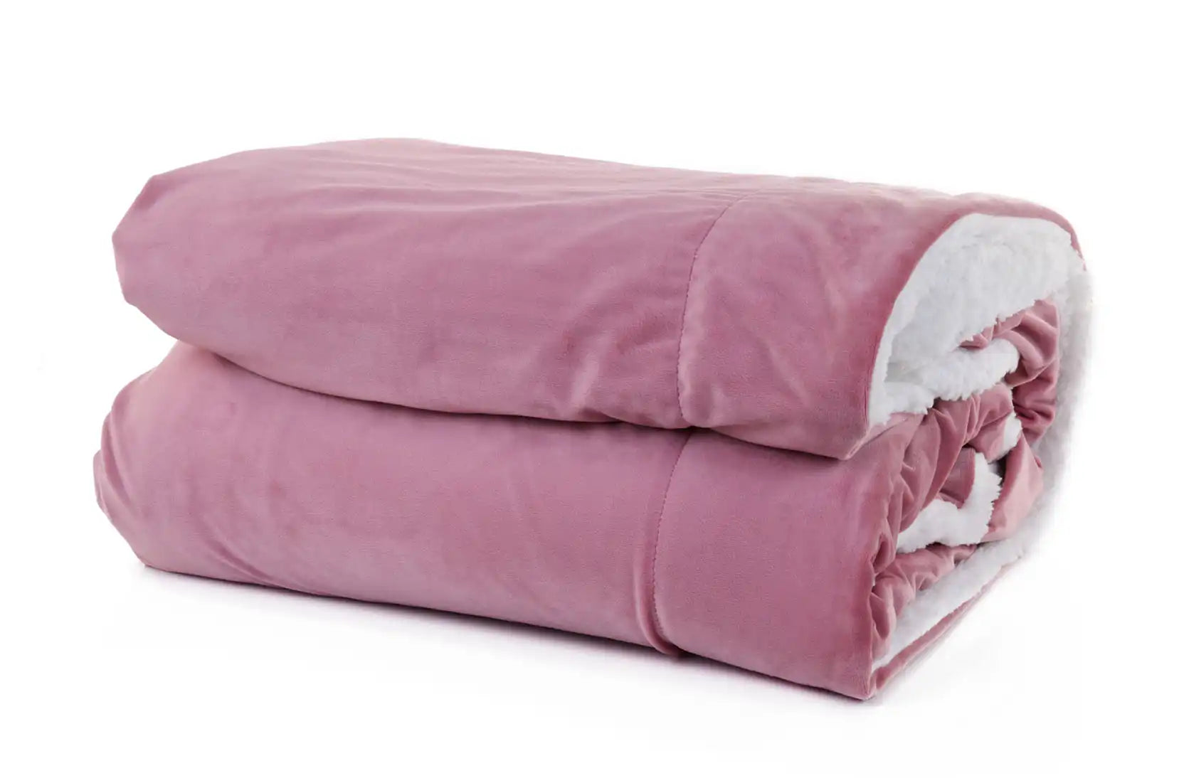 بطانية مايكروفايبر/شيربا مزدوجة الجوانب فائقة النعومة (180 × 220 سم)