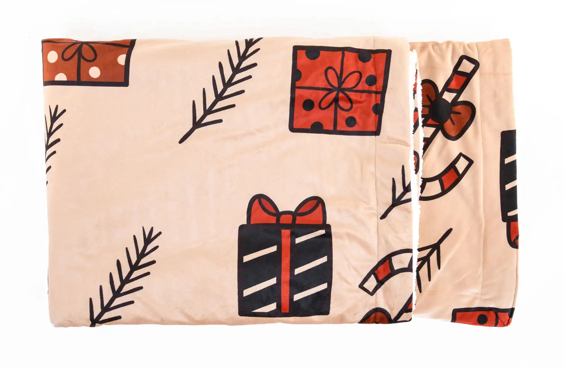 بطانية عيد الكريسماس ميكروفيبر/شيربا 130 × 180 سم