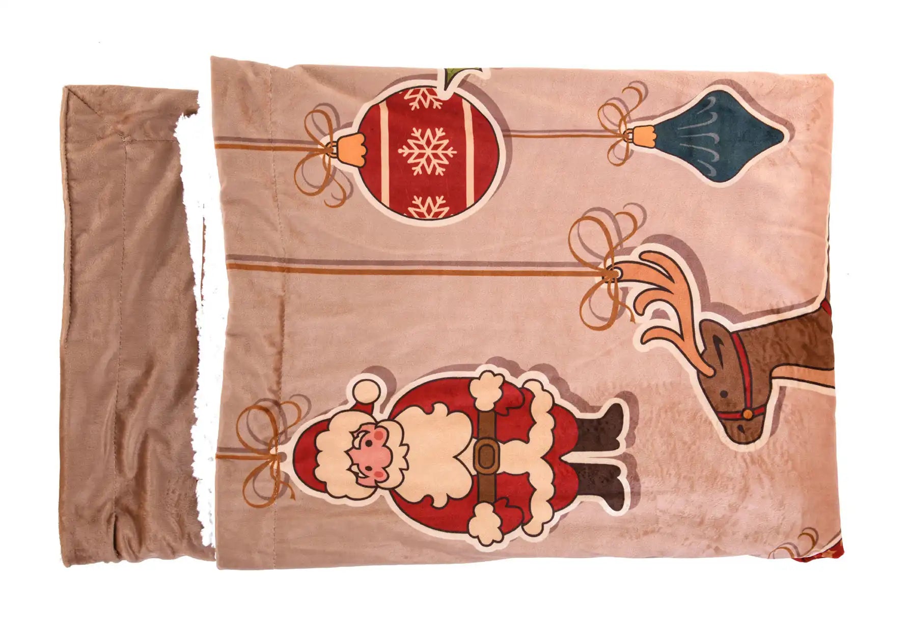 بطانية عيد الكريسماس ميكروفيبر/شيربا 130 × 180 سم