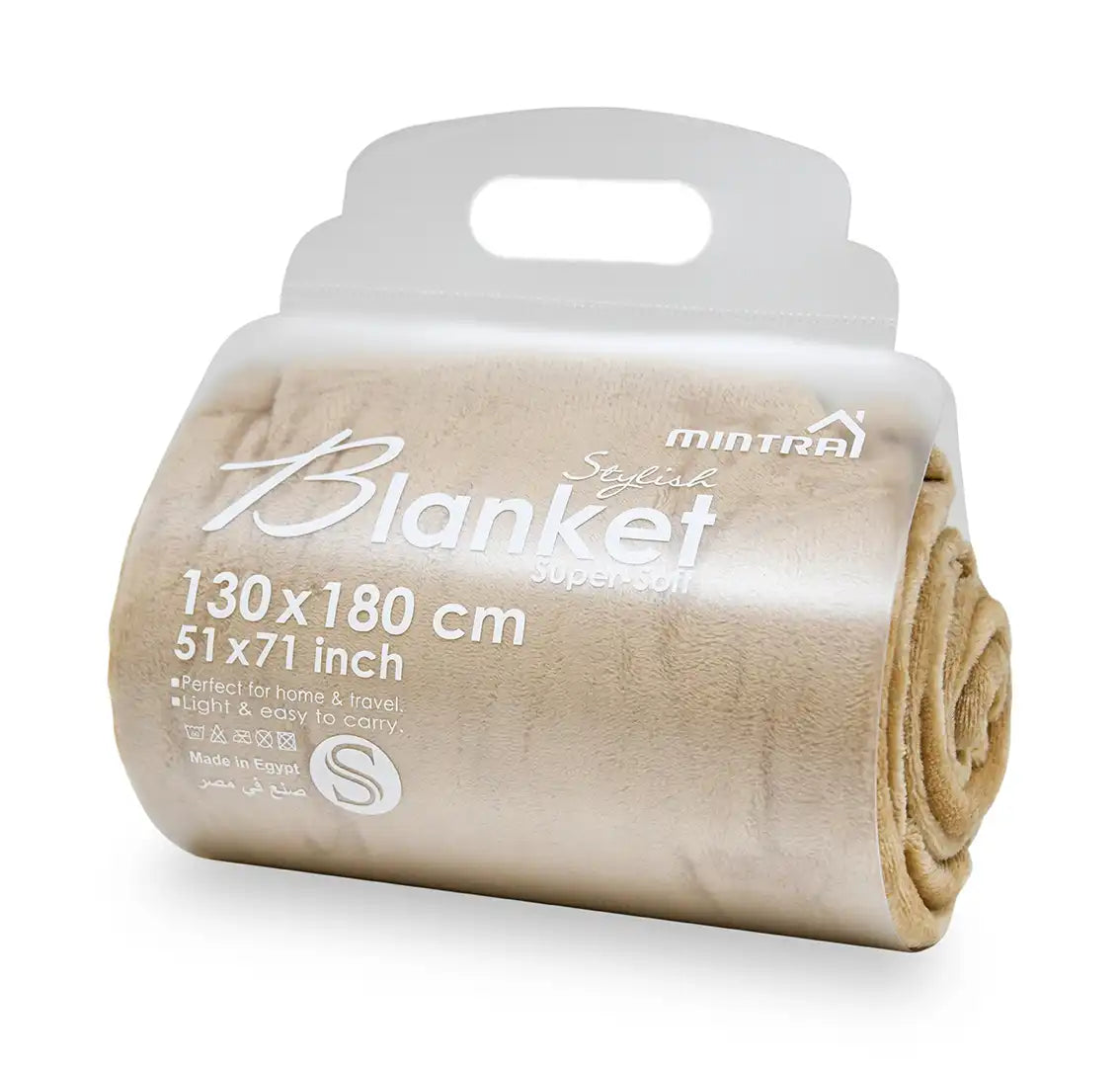 بطانية ميكروفايبر (130 سم × 180 سم)