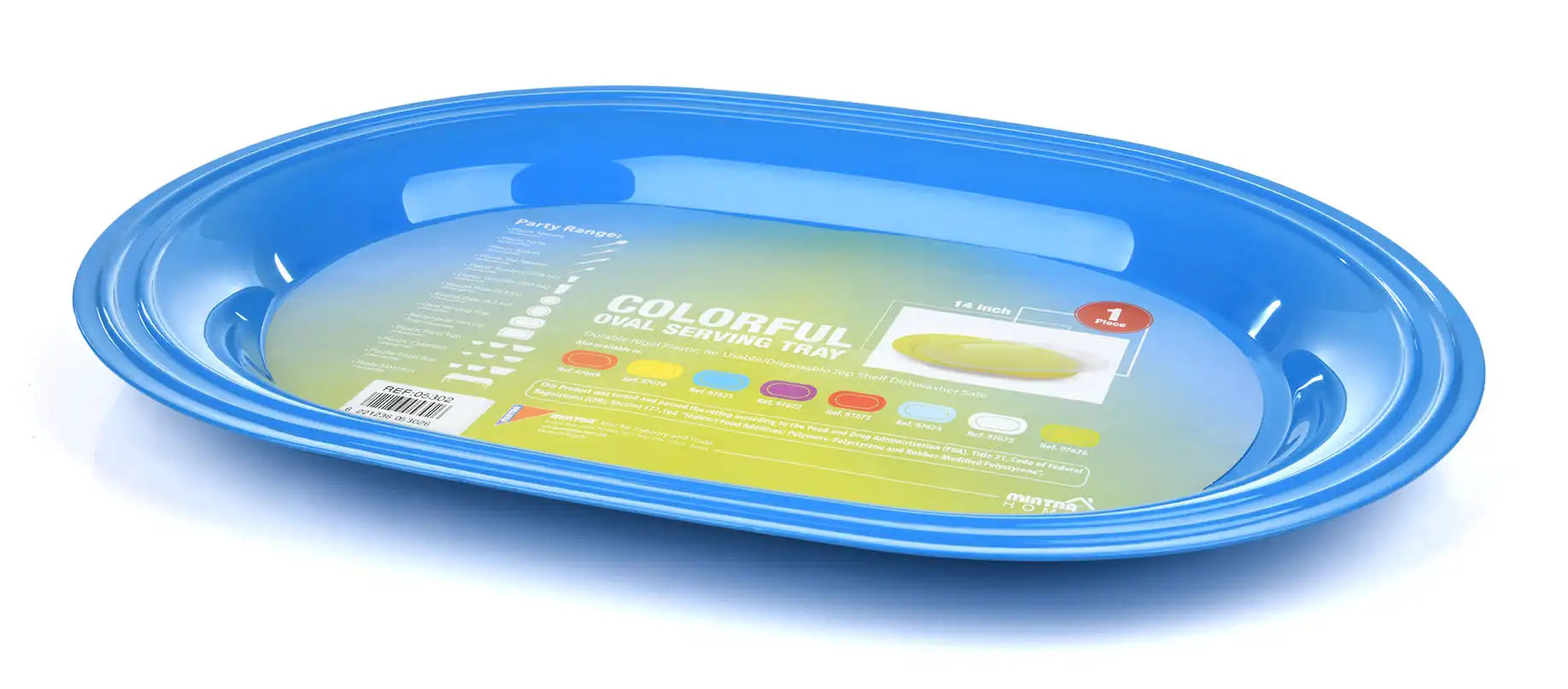 Oval serving tray