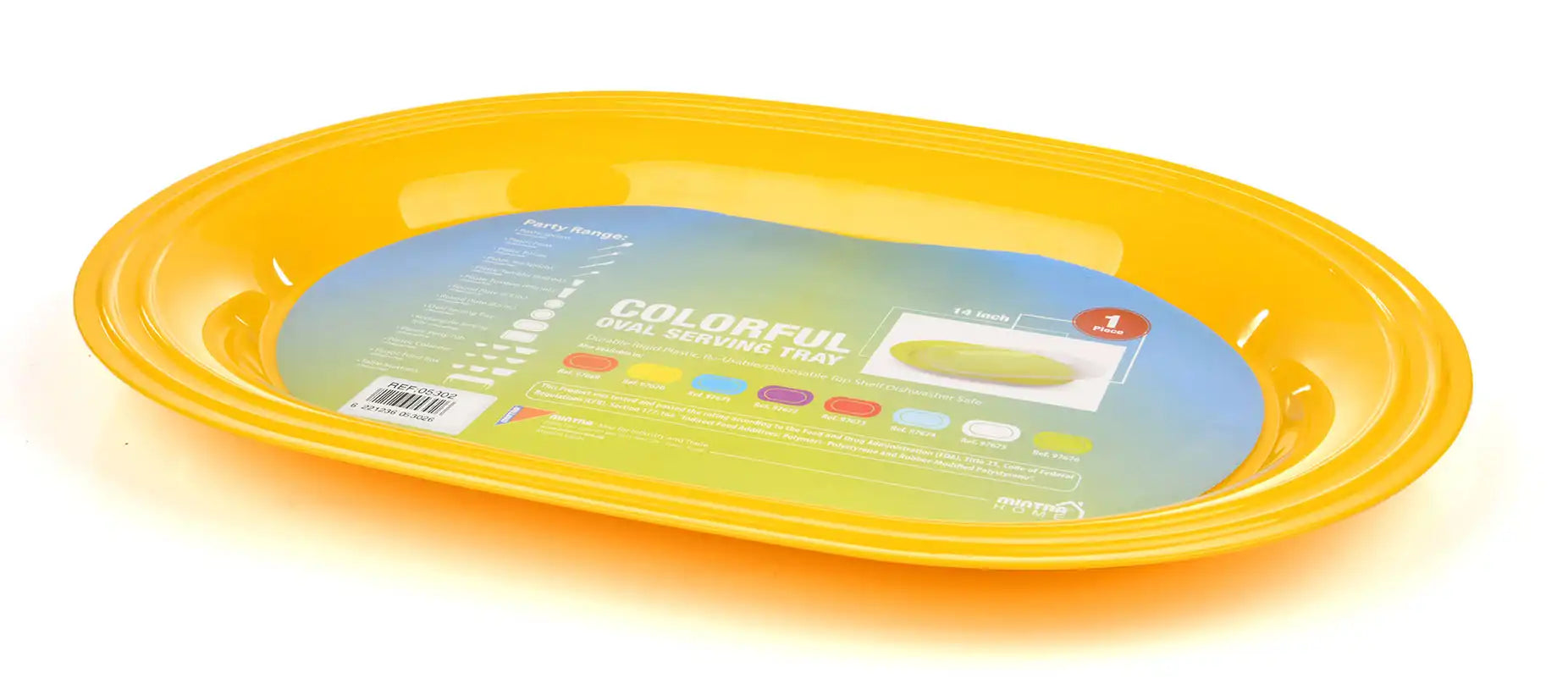 Oval serving tray