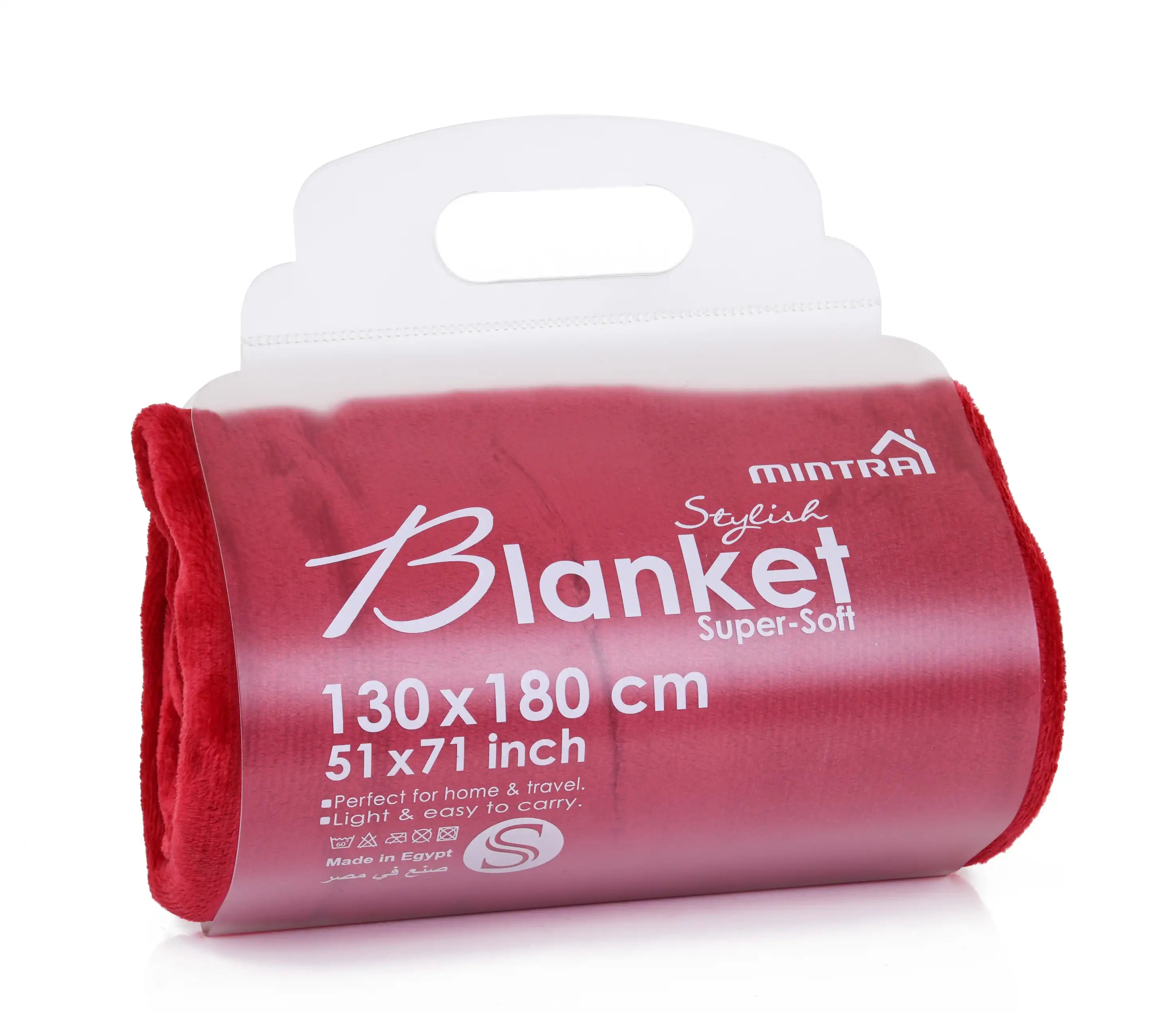 بطانية ميكروفايبر (130 سم × 180 سم)