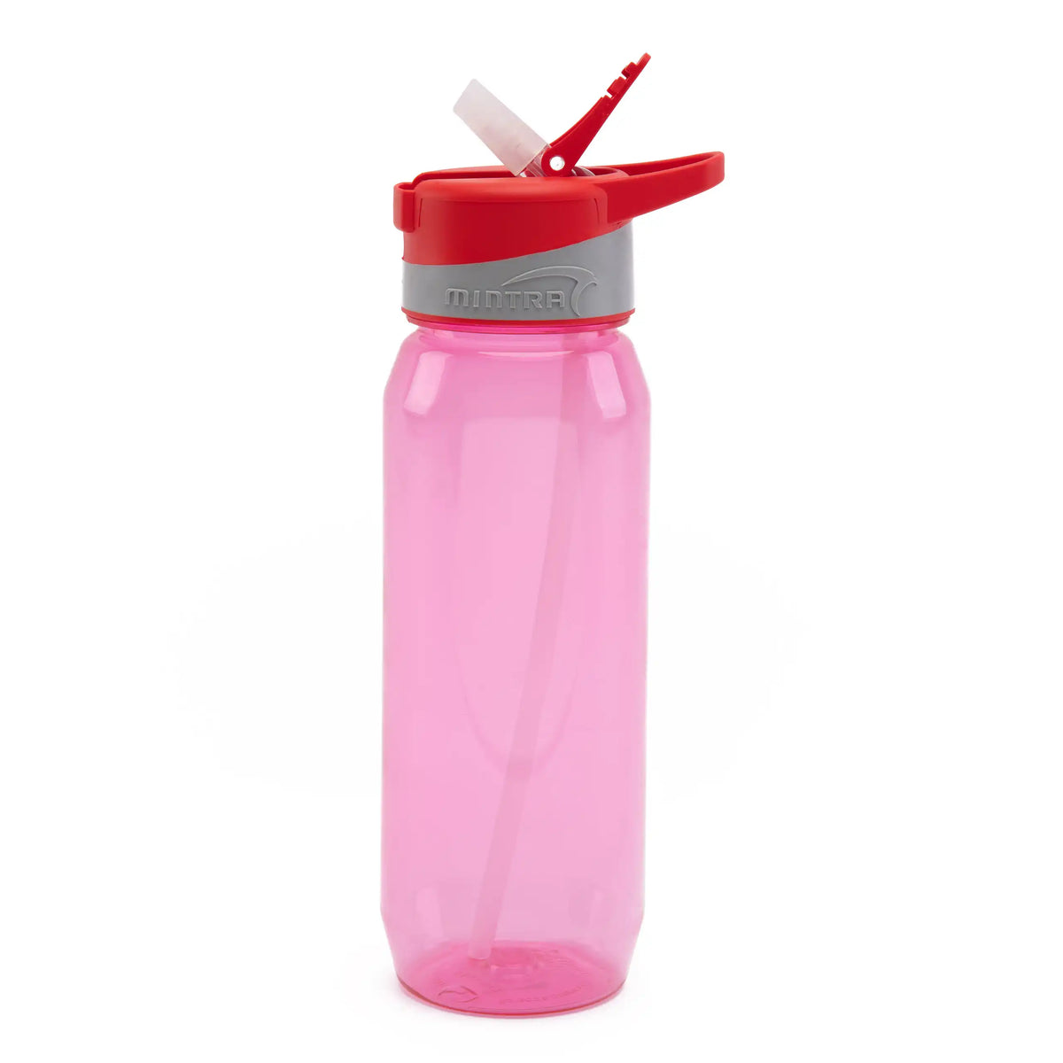 صورة منتج Mintra 800 ml Colored Water Bottle - with Straw Red