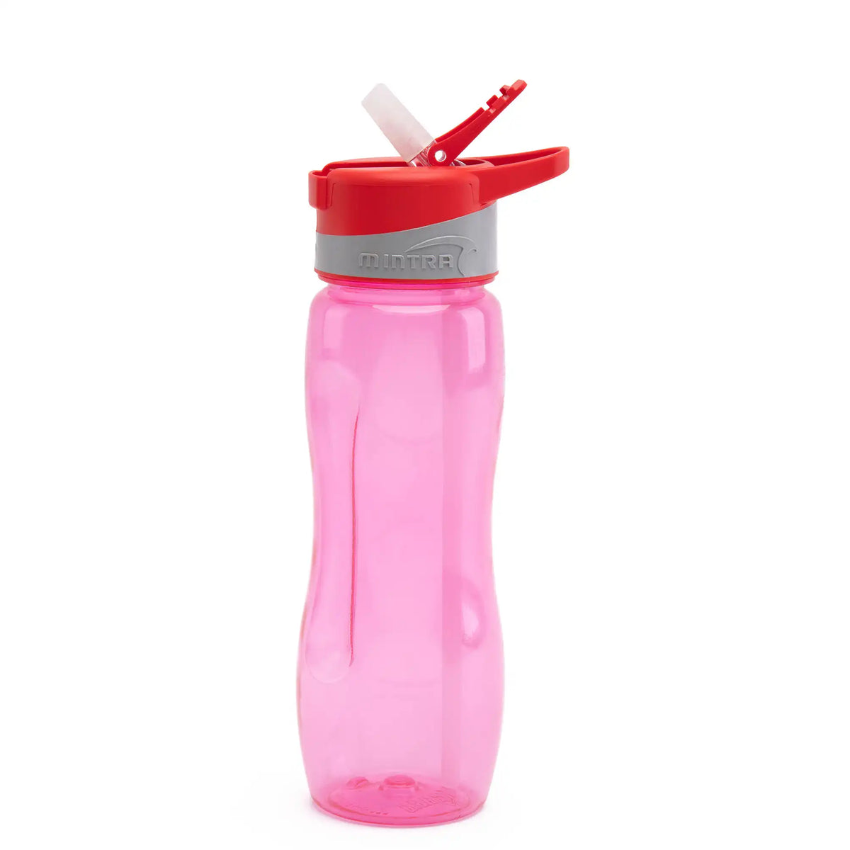صورة منتج Mintra 650 ml Colored Water Bottle - with Straw Red