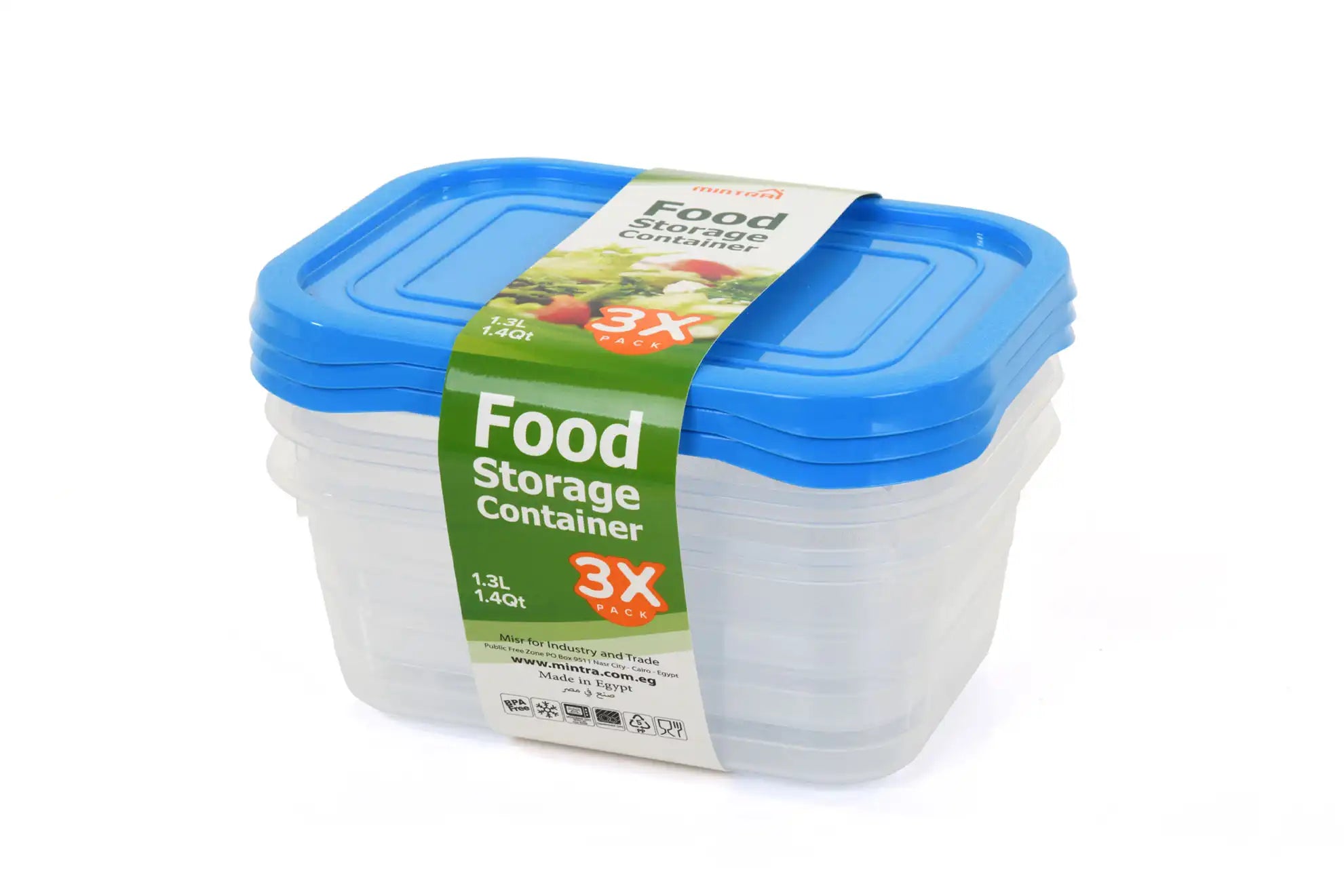 Fridge 1.3L Storage Container (pack of 3)