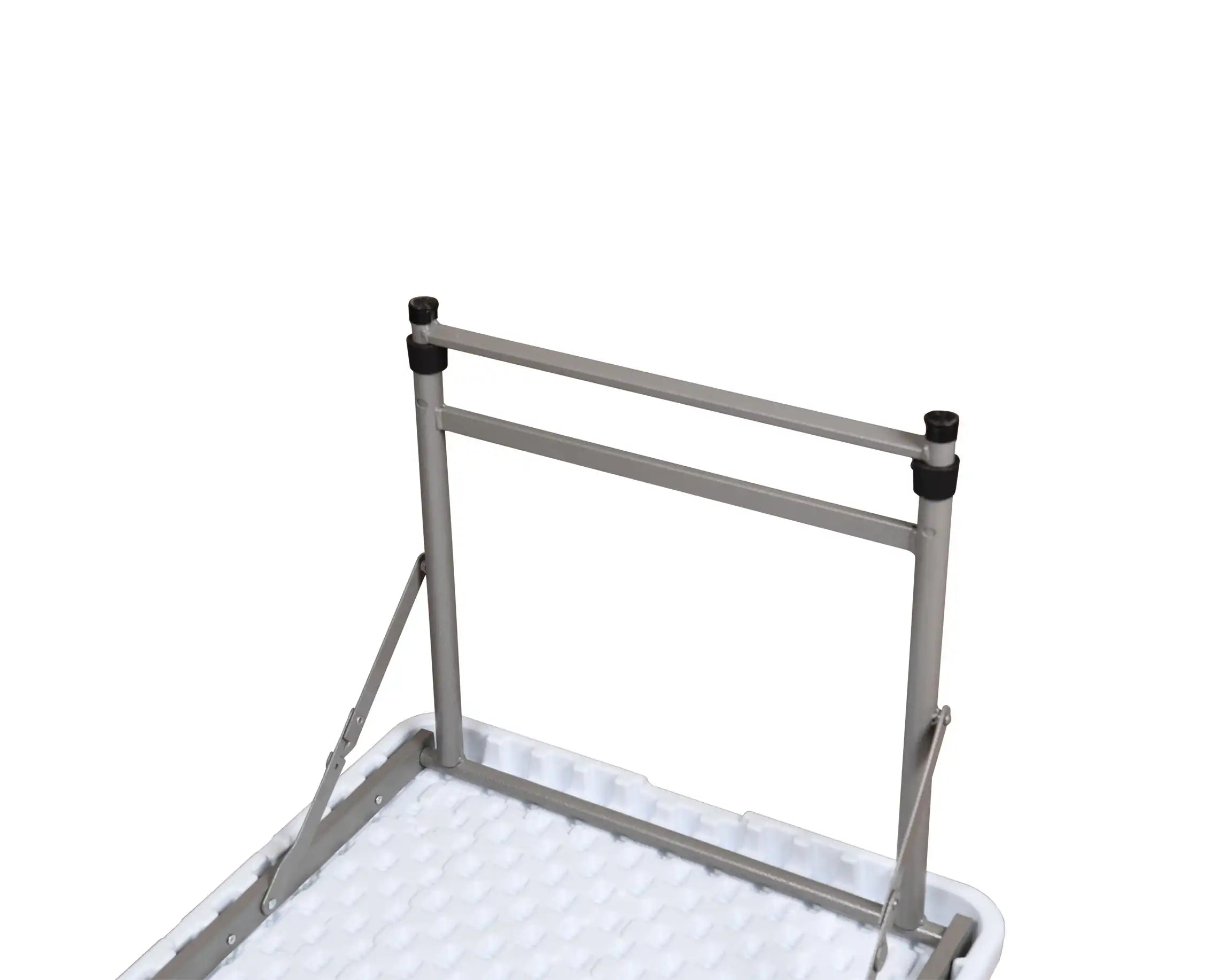 RF 122 أبيض - ترابيزة مستطيلة مطوية في نصف طاولة 122 سم (ارتفاع قابل للتعديل)