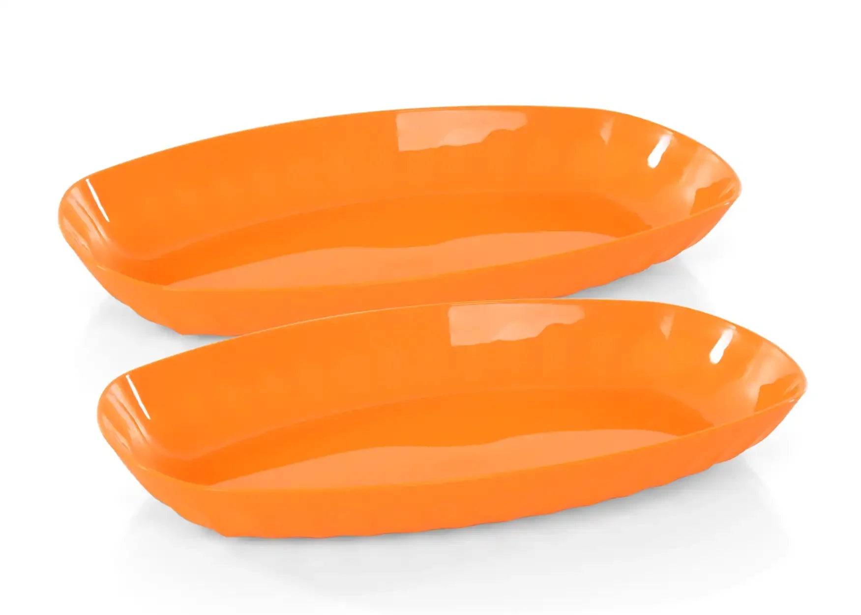 Unbreakable Oval Serving Tray (Pack of 2)