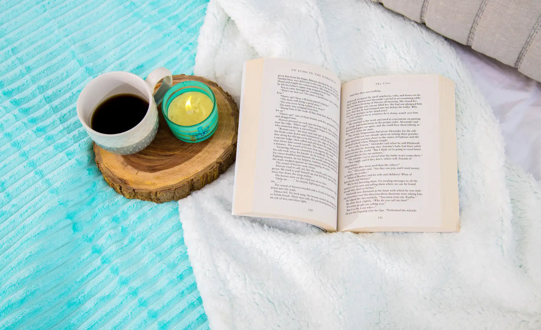 بطانية مخططة من المايكروفايبر/الشيربا مزدوجة الجوانب (220 × 240)