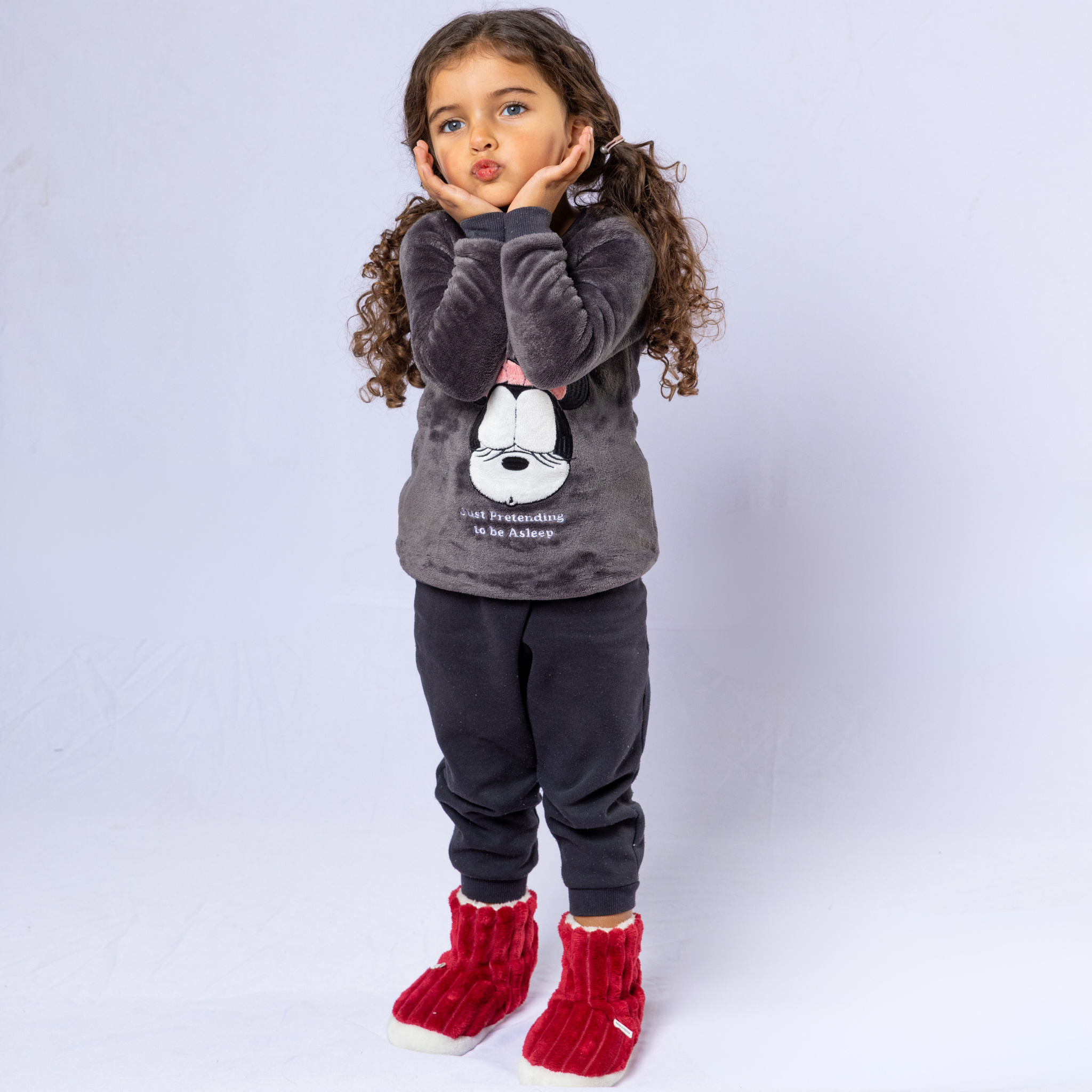 Striped Huggy Winter Boots- Kids