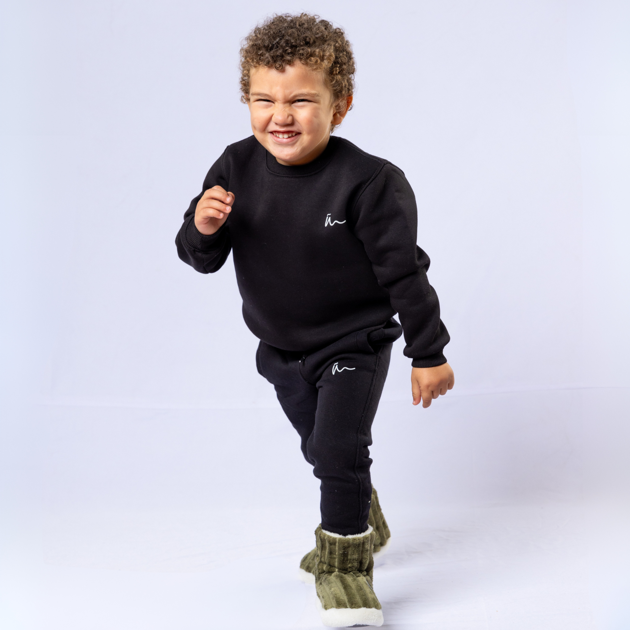 Striped Huggy Winter Boots- Kids